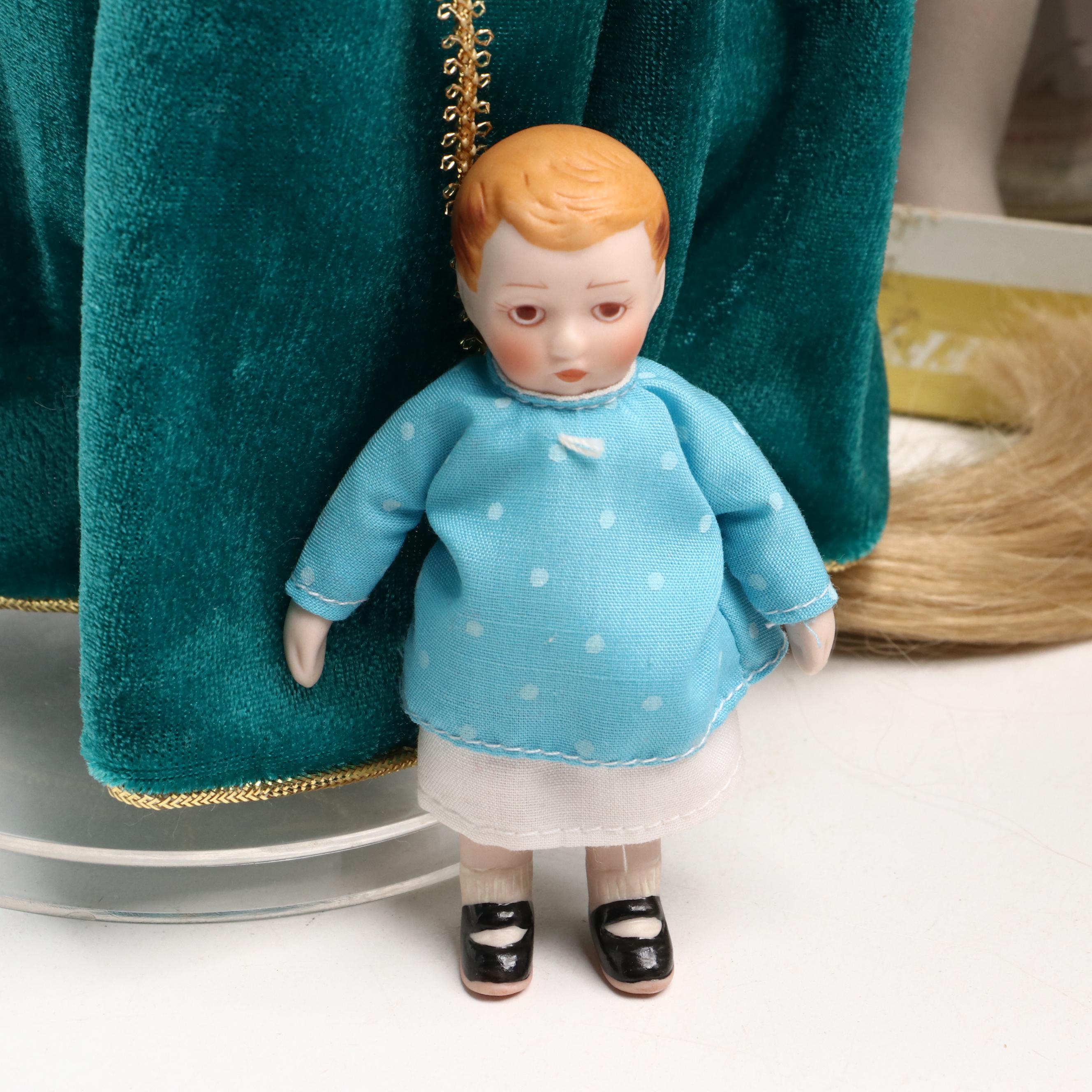 Danbury Mint Porcelain Rapunzel Doll with Other Dolls and More