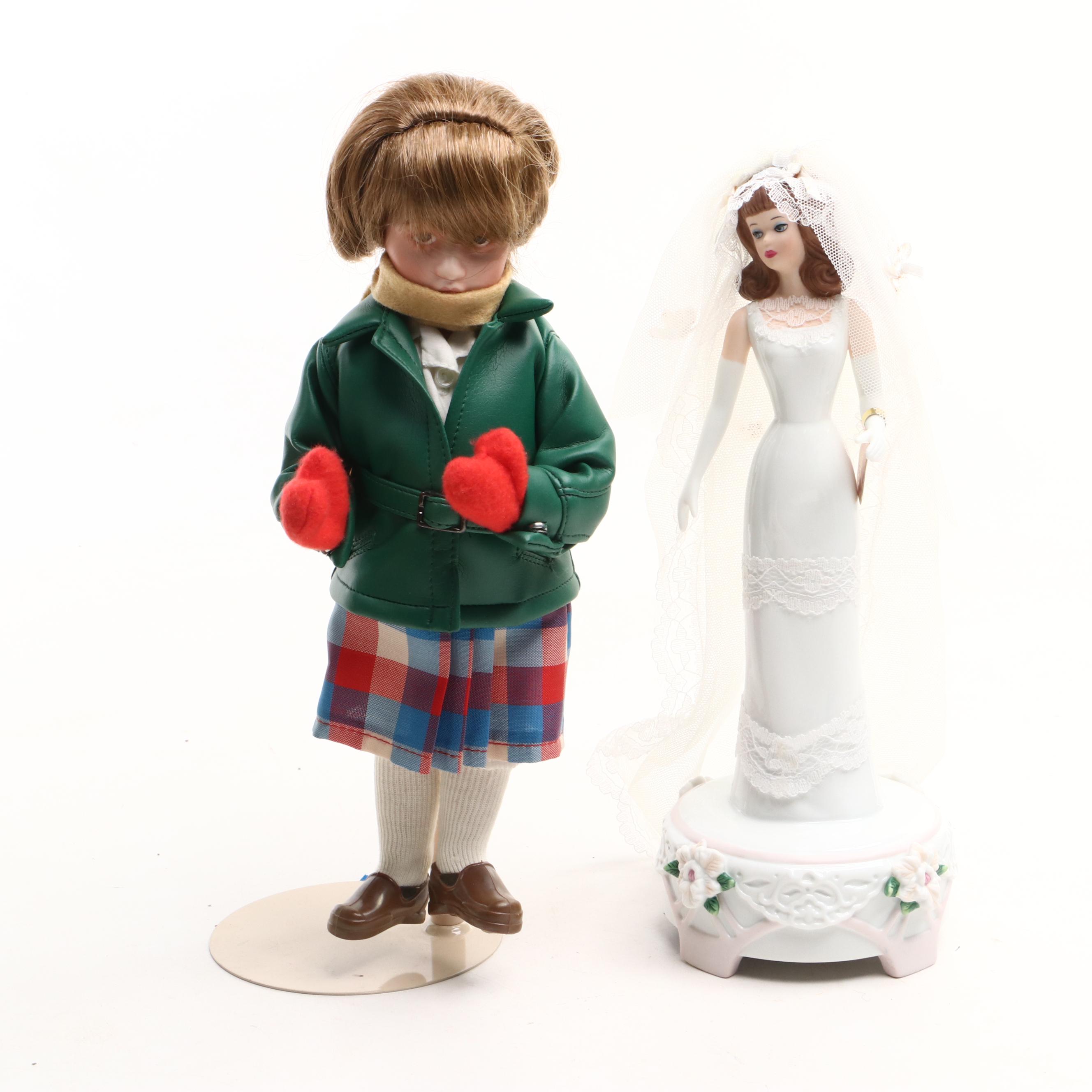 Danbury Mint Porcelain Rapunzel Doll with Other Dolls and More