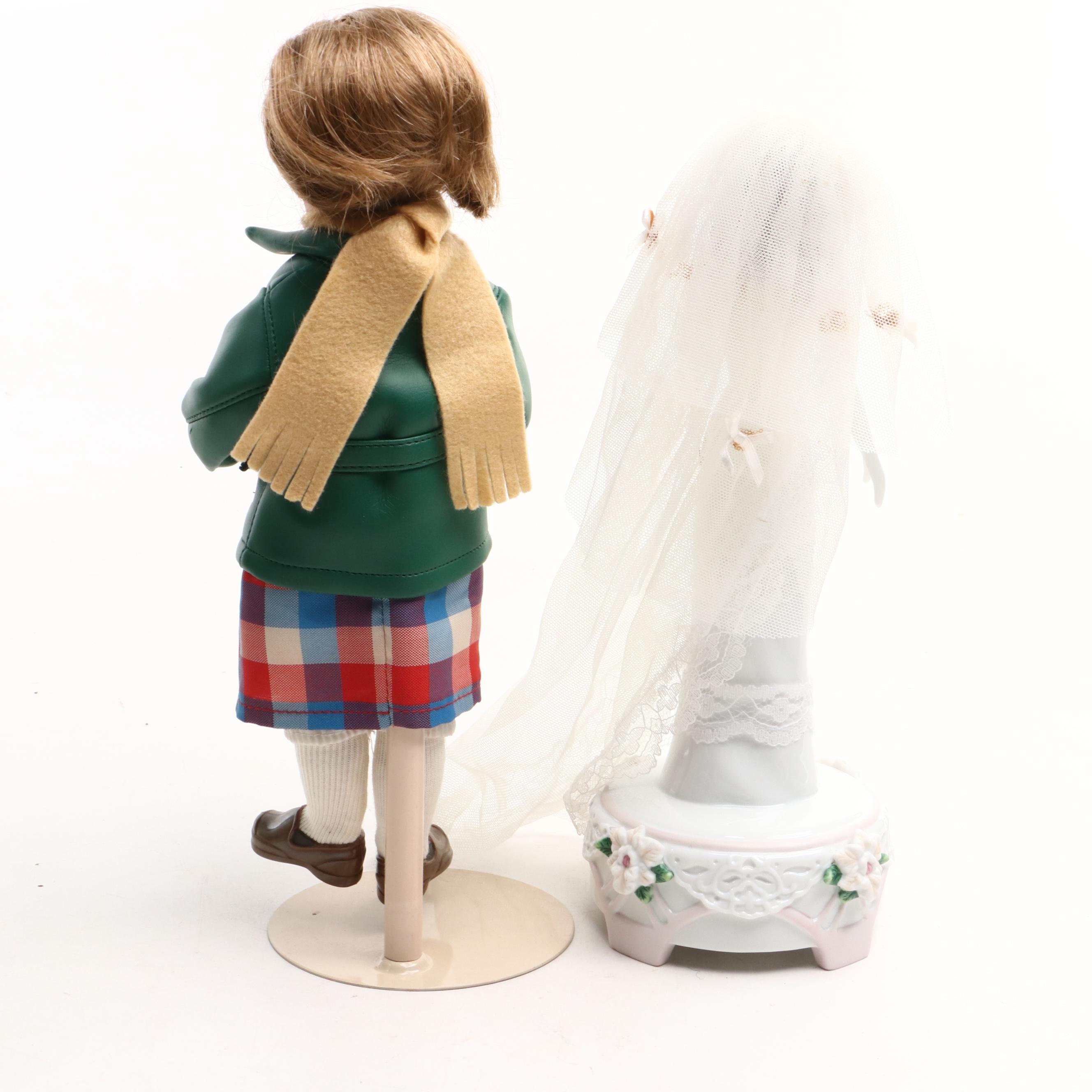 Danbury Mint Porcelain Rapunzel Doll with Other Dolls and More