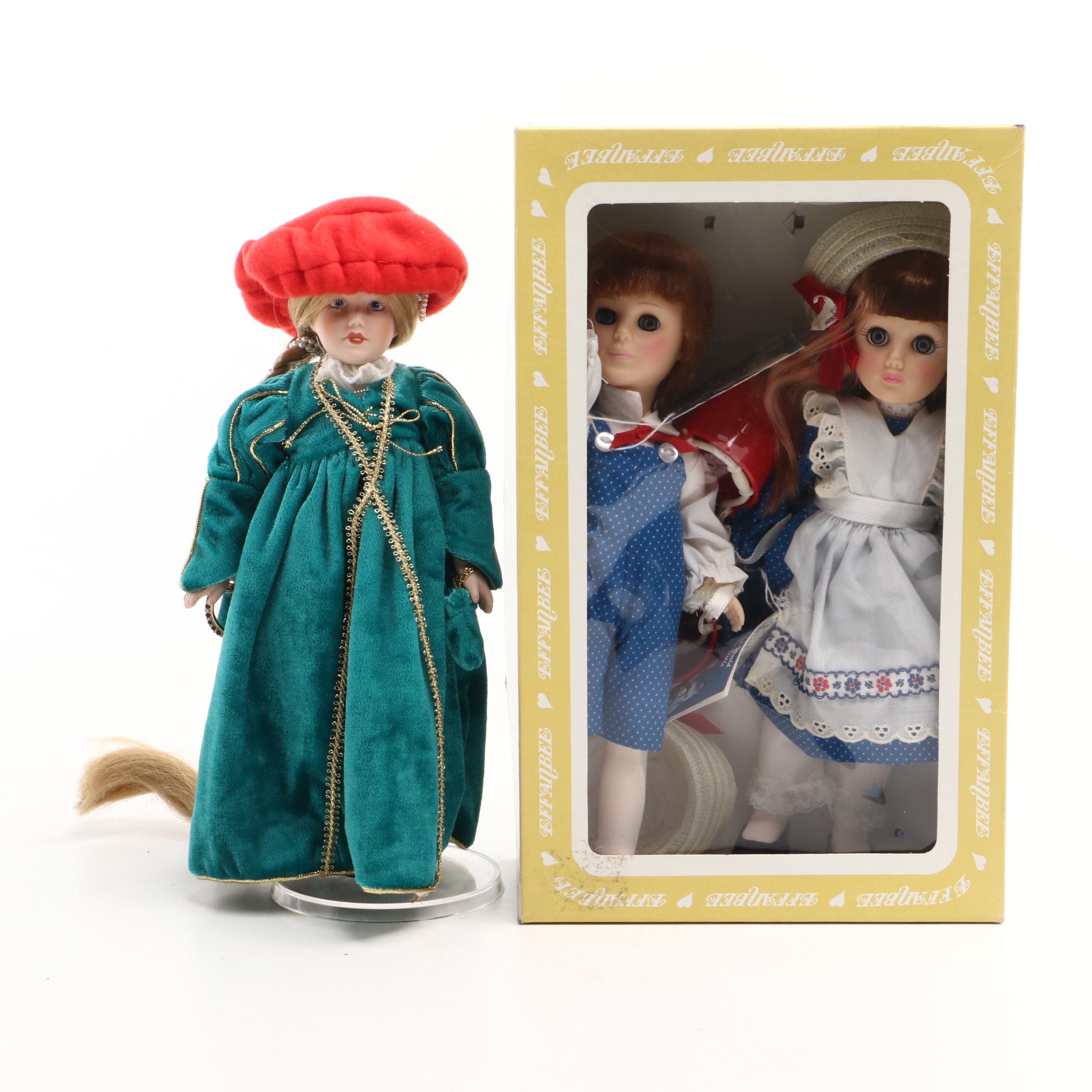 Danbury Mint Porcelain Rapunzel Doll with Other Dolls and More