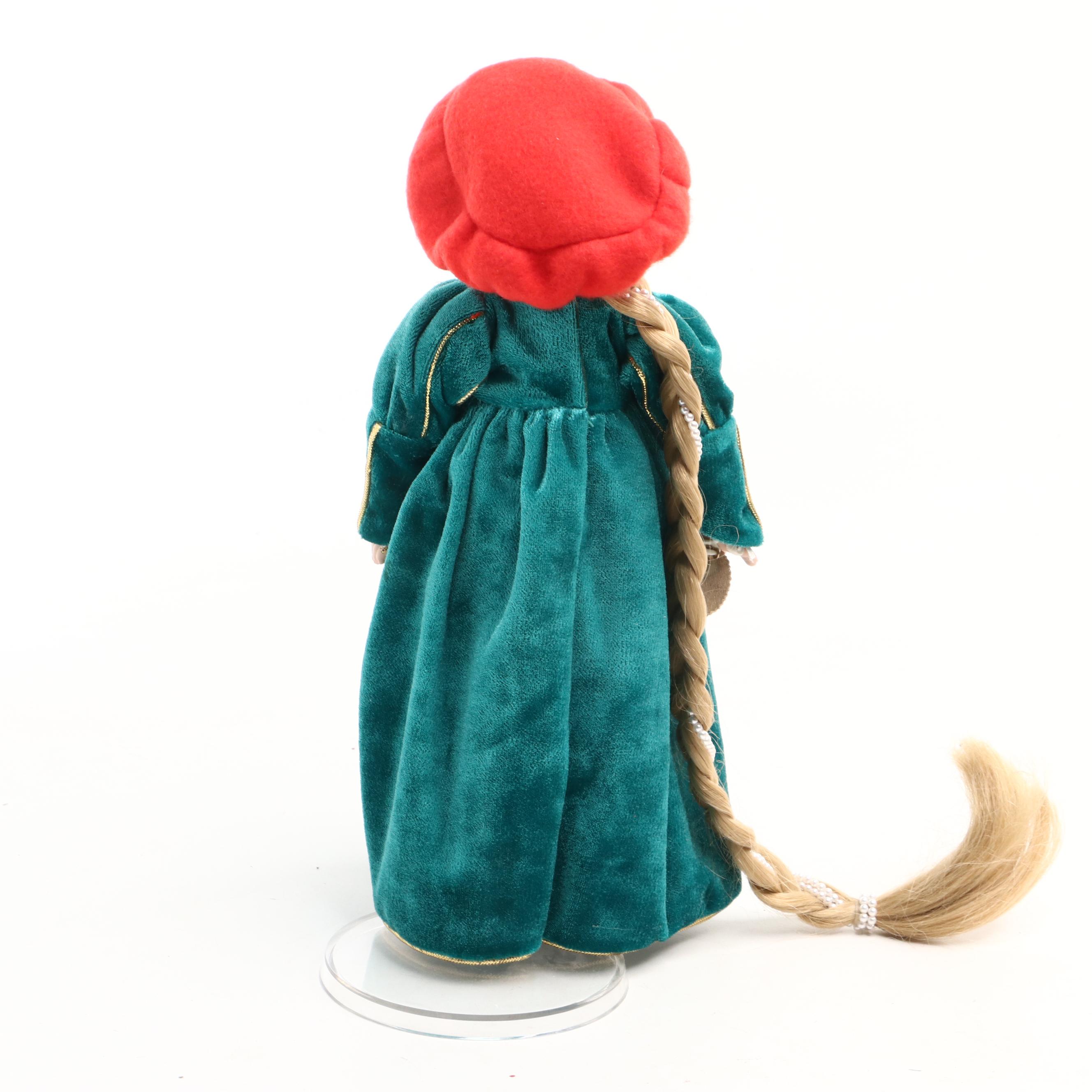 Danbury Mint Porcelain Rapunzel Doll with Other Dolls and More