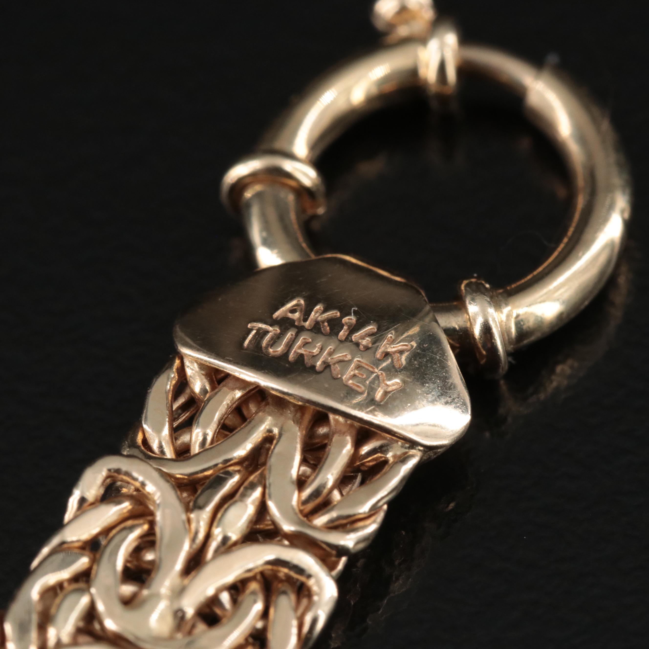 14K Byzantine Link Bracelet