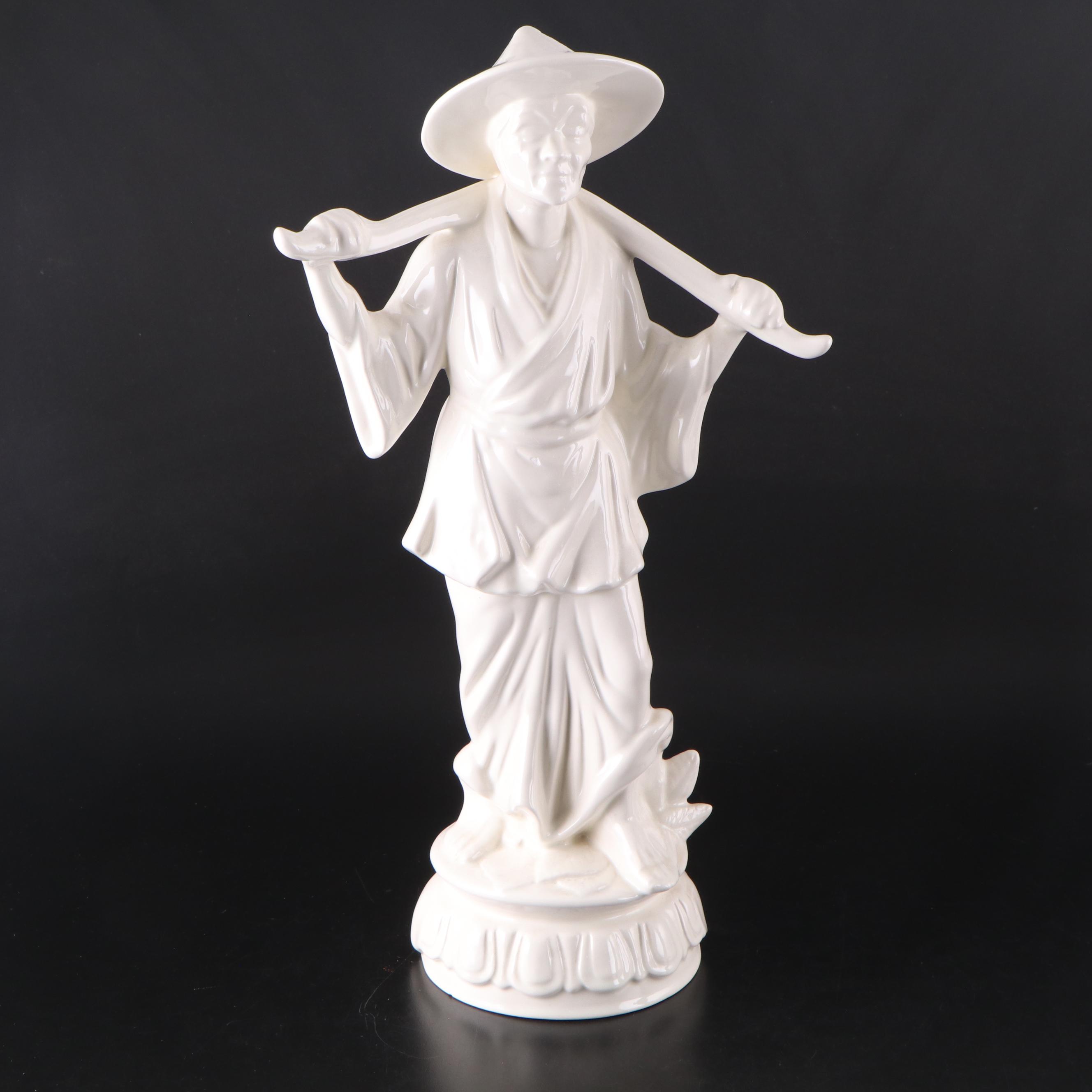 Chinese Style Porcelain Blanc de Chine Figurines