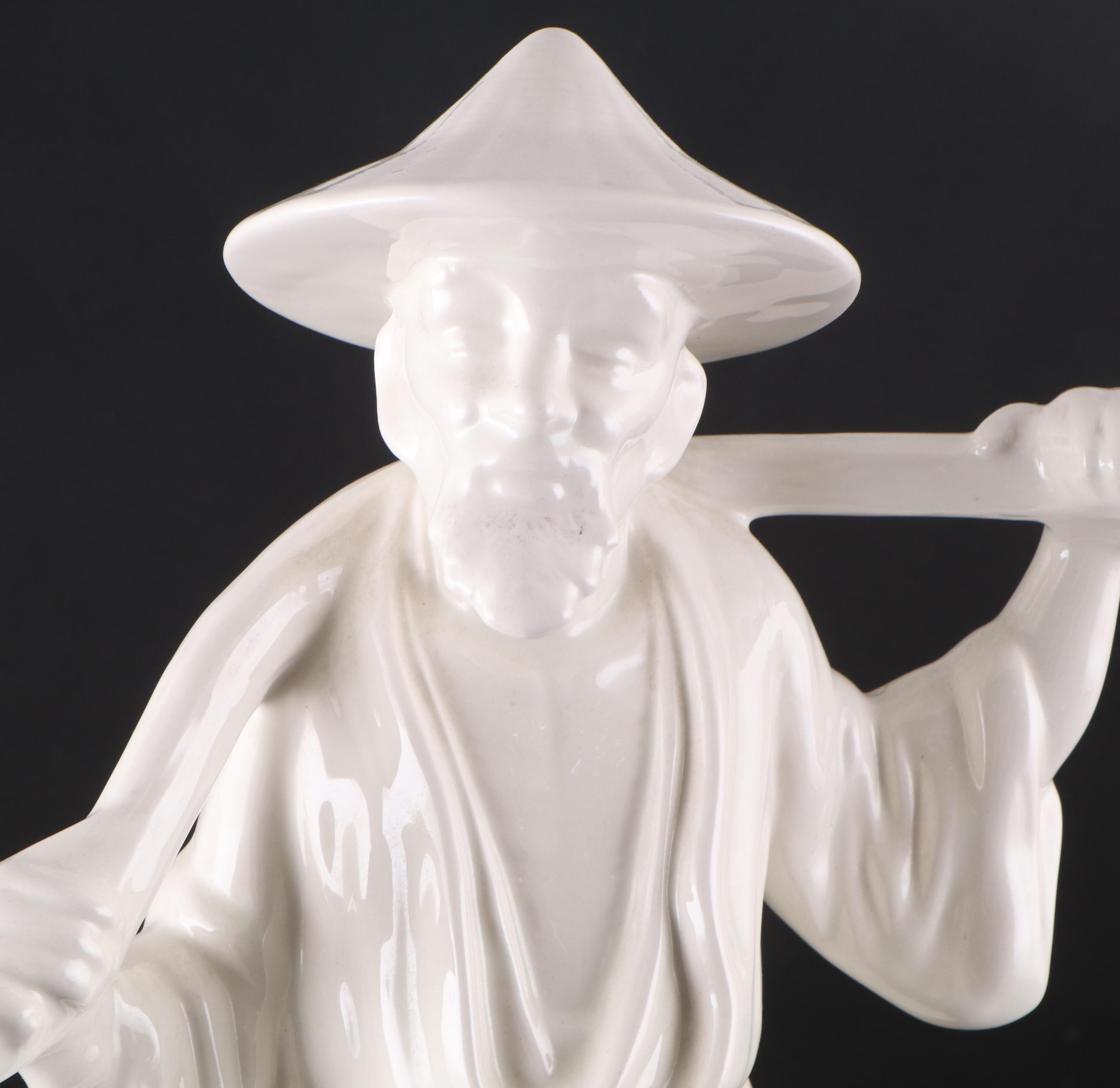 Chinese Style Porcelain Blanc de Chine Figurines