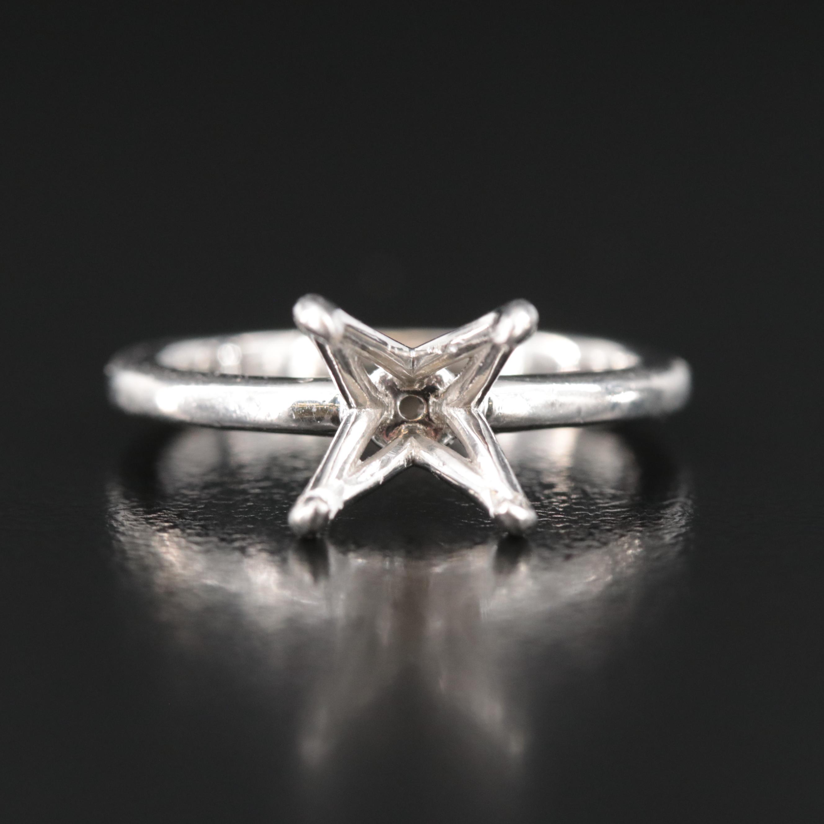 Platinum Solitaire Ring Mounting