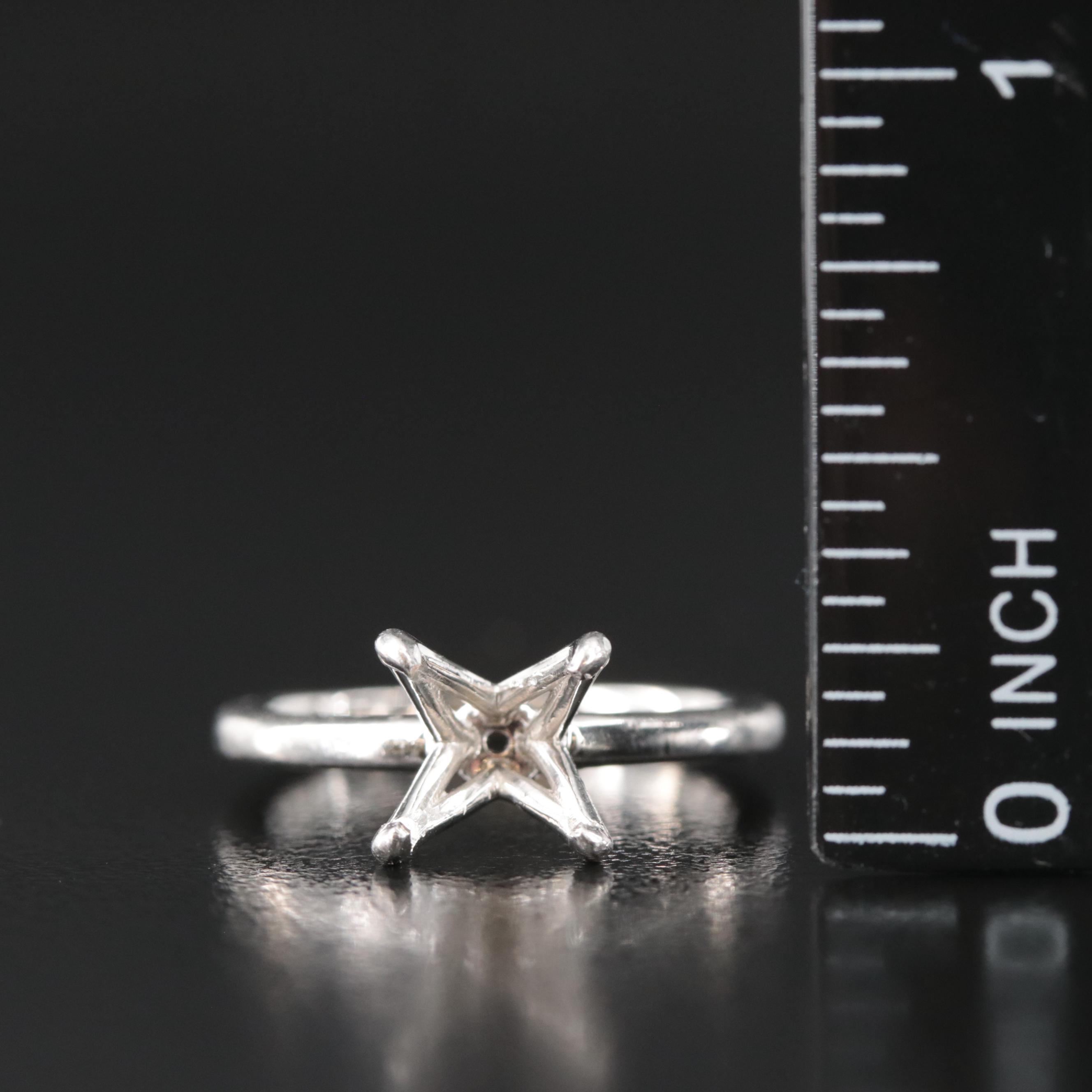 Platinum Solitaire Ring Mounting