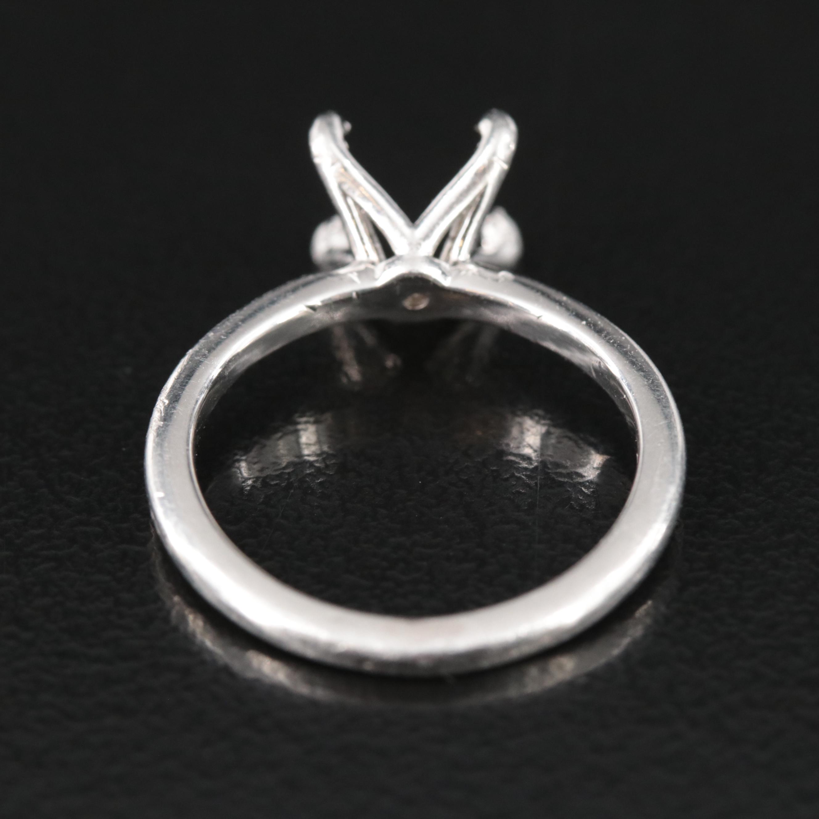 Platinum Solitaire Ring Mounting