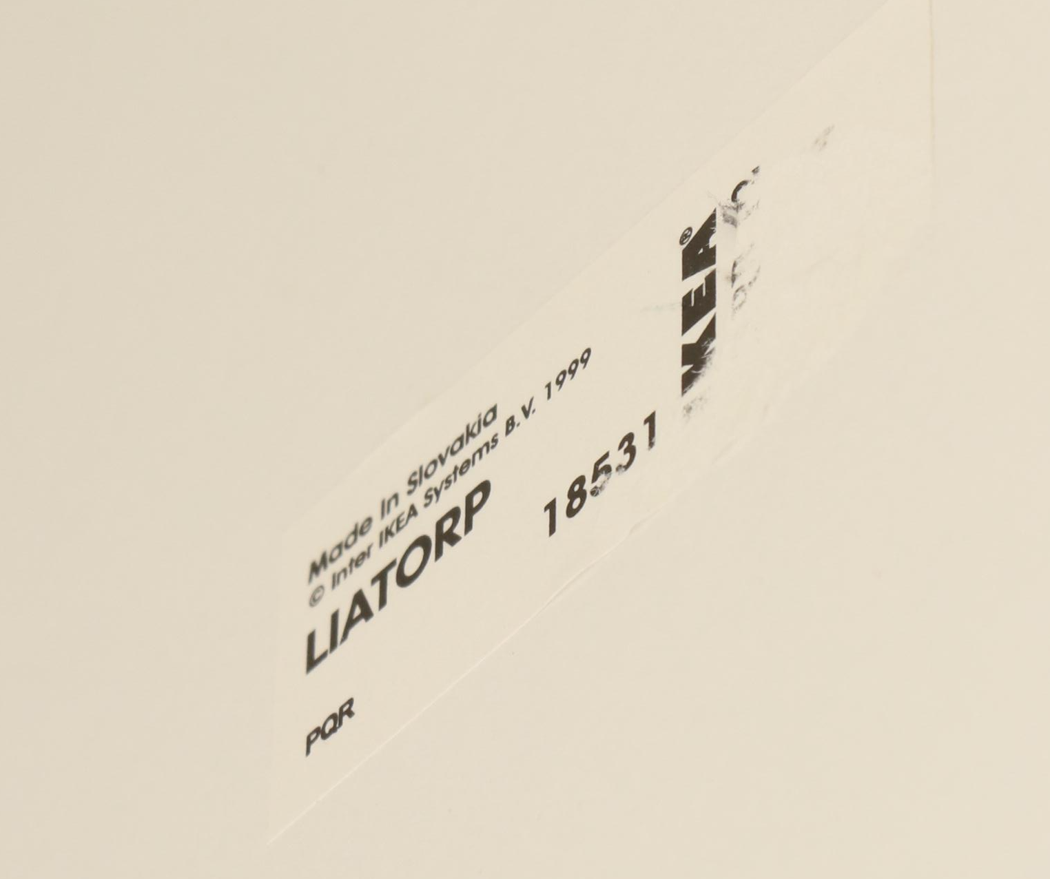 IKEA "Liatorp" White-Painted Vitrine Coffee Table