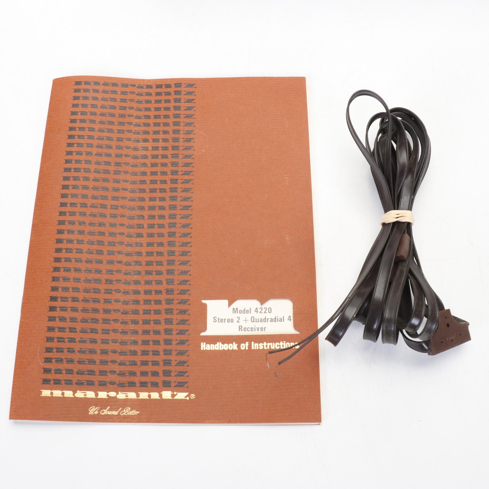 Marantz 4220 Stereo Quadradial Receiver, 1976