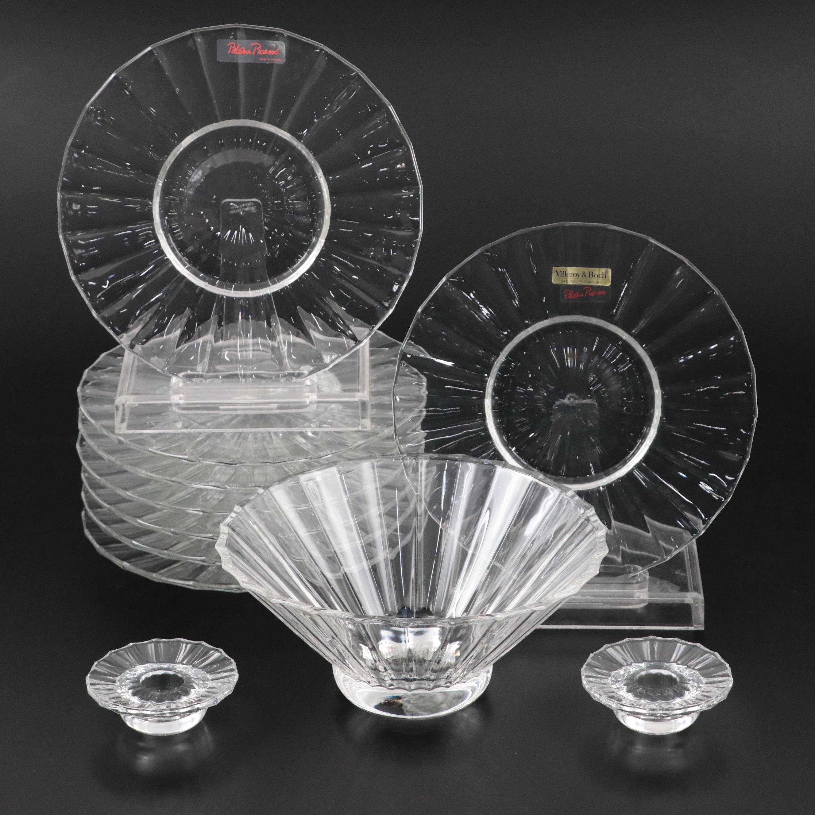 Paloma Picasso for Villeroy & Boch Crystal Salad Plates and More Tableware