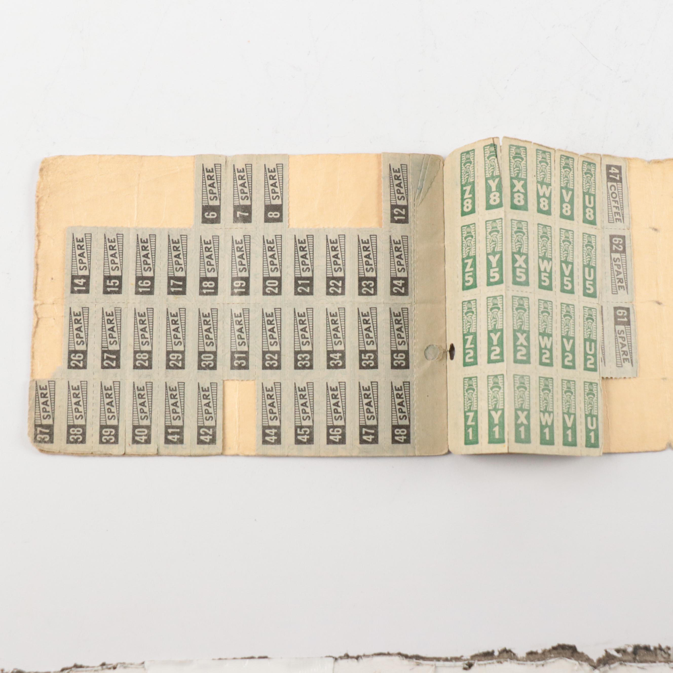 World War II Ration Book with Photographs, Magazines, Map and More