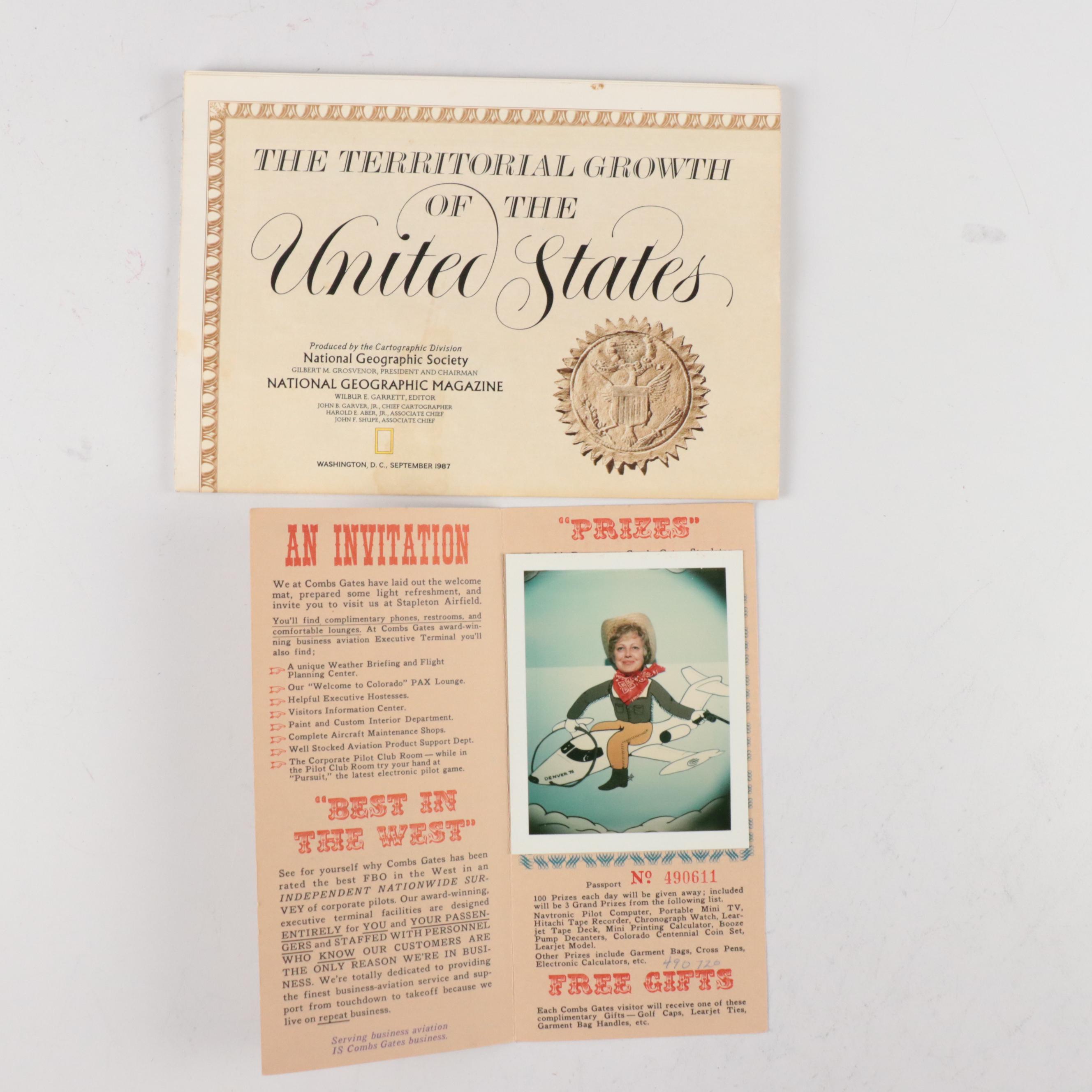 World War II Ration Book with Photographs, Magazines, Map and More