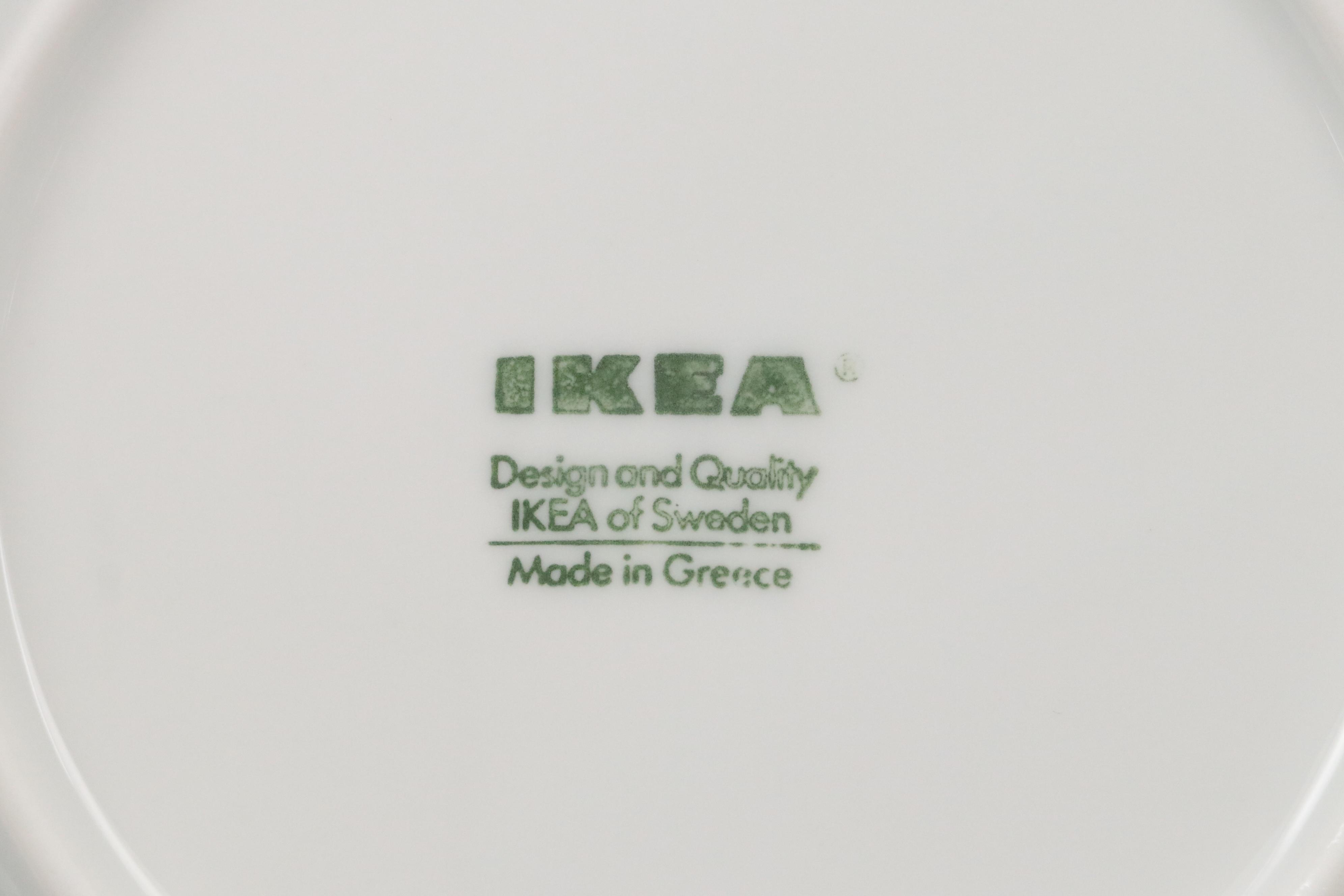 IKEA White Ceramic Dinnerware