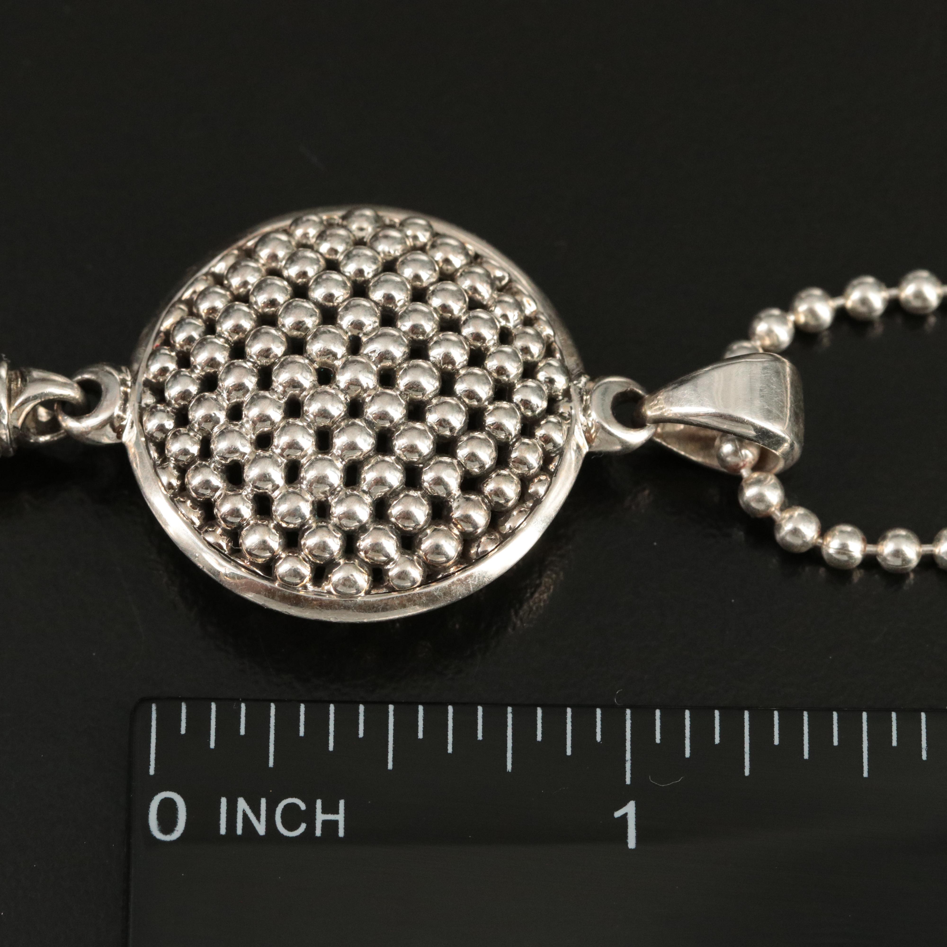 Lagos Sterling and Amethyst Sautoir Necklace