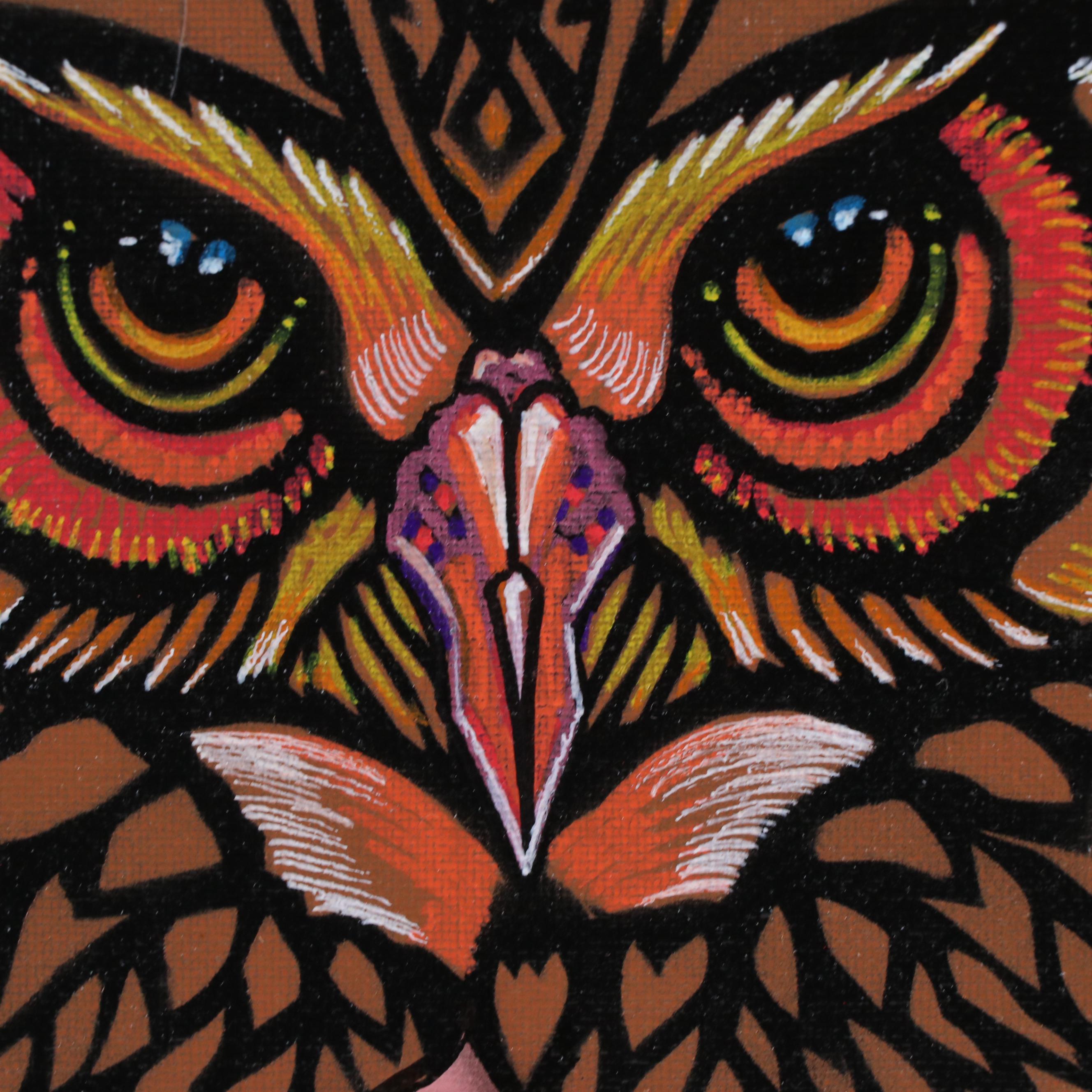 Ricardo Maya Surrealist Mixed Media Portrait, 21st Century