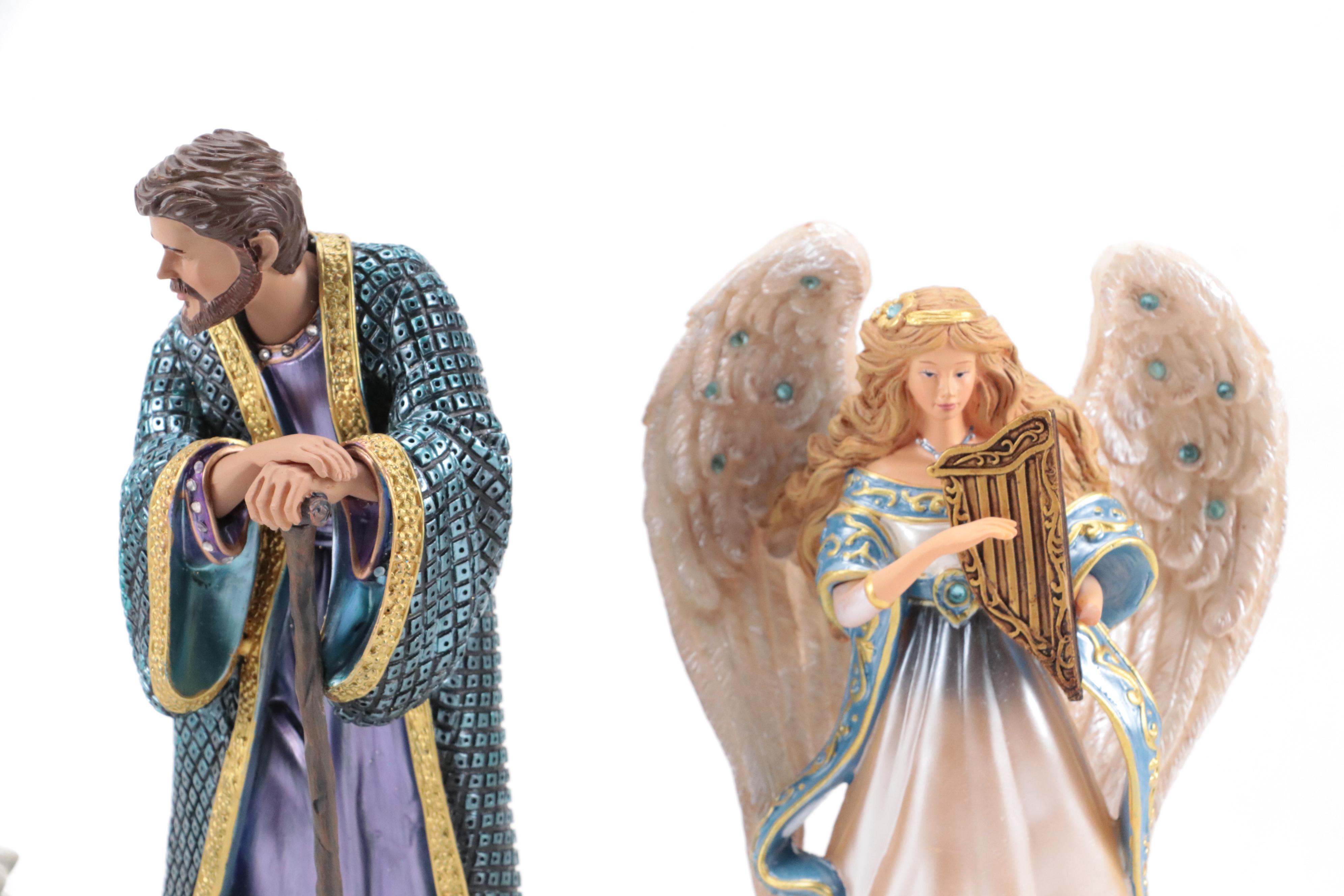 Hawthorne Village Resin "Jeweled Nativity Collection"