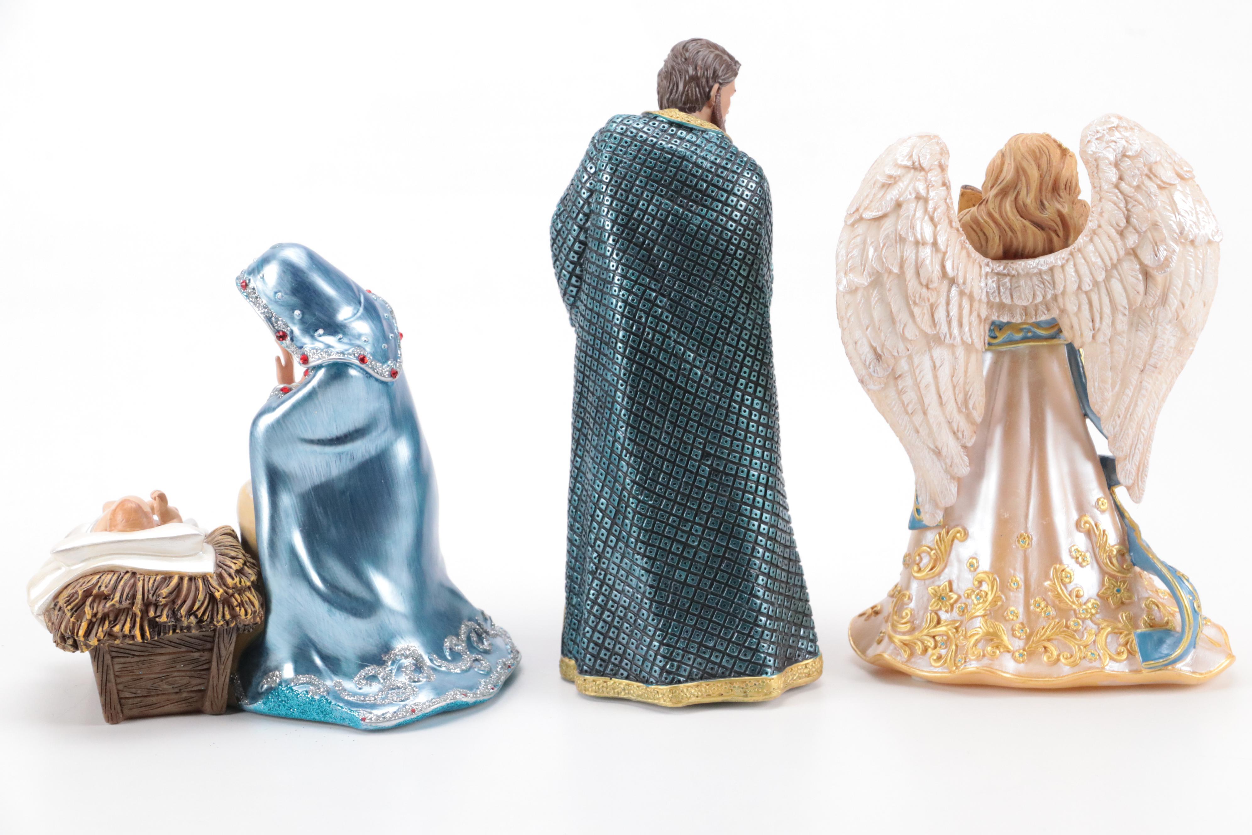 Hawthorne Village Resin "Jeweled Nativity Collection"
