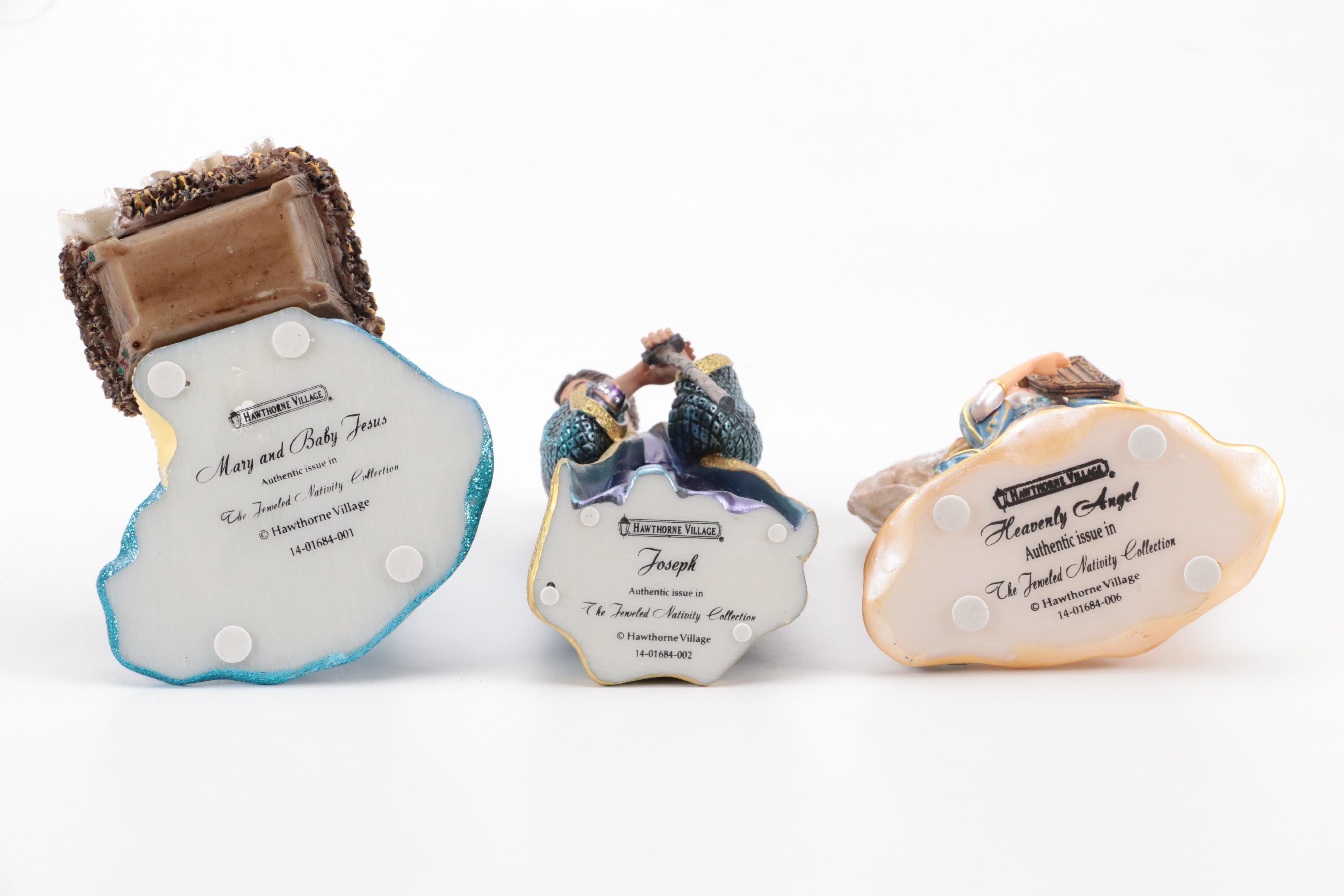 Hawthorne Village Resin "Jeweled Nativity Collection"