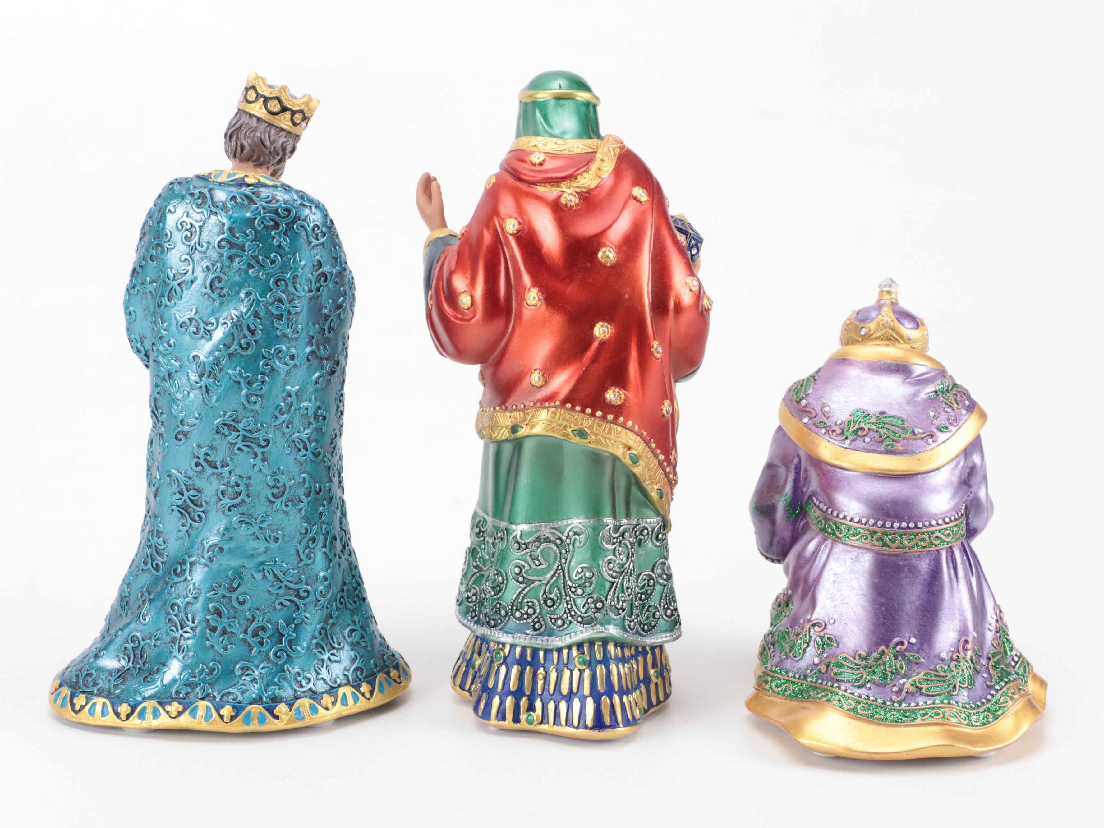 Hawthorne Village Resin "Jeweled Nativity Collection"