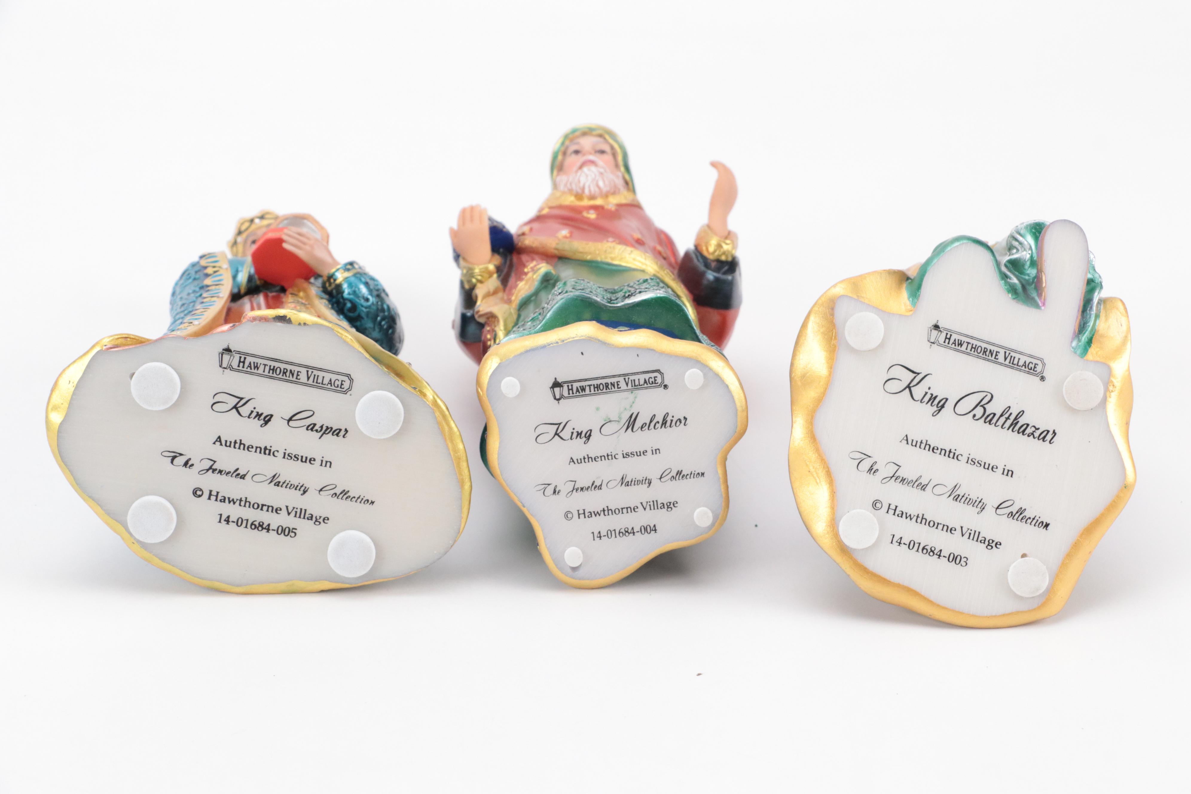 Hawthorne Village Resin "Jeweled Nativity Collection"
