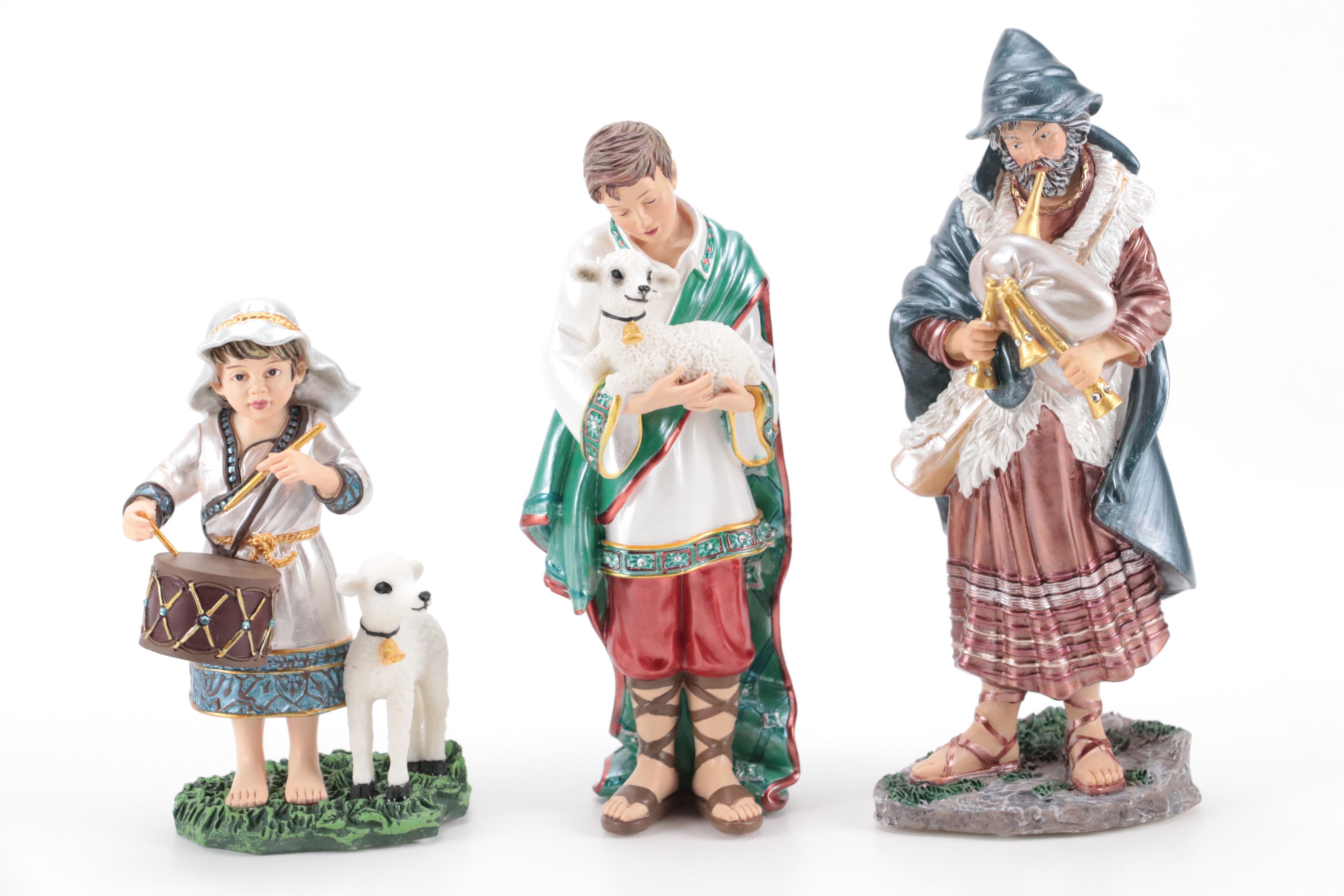 Hawthorne Village Resin "Jeweled Nativity Collection"