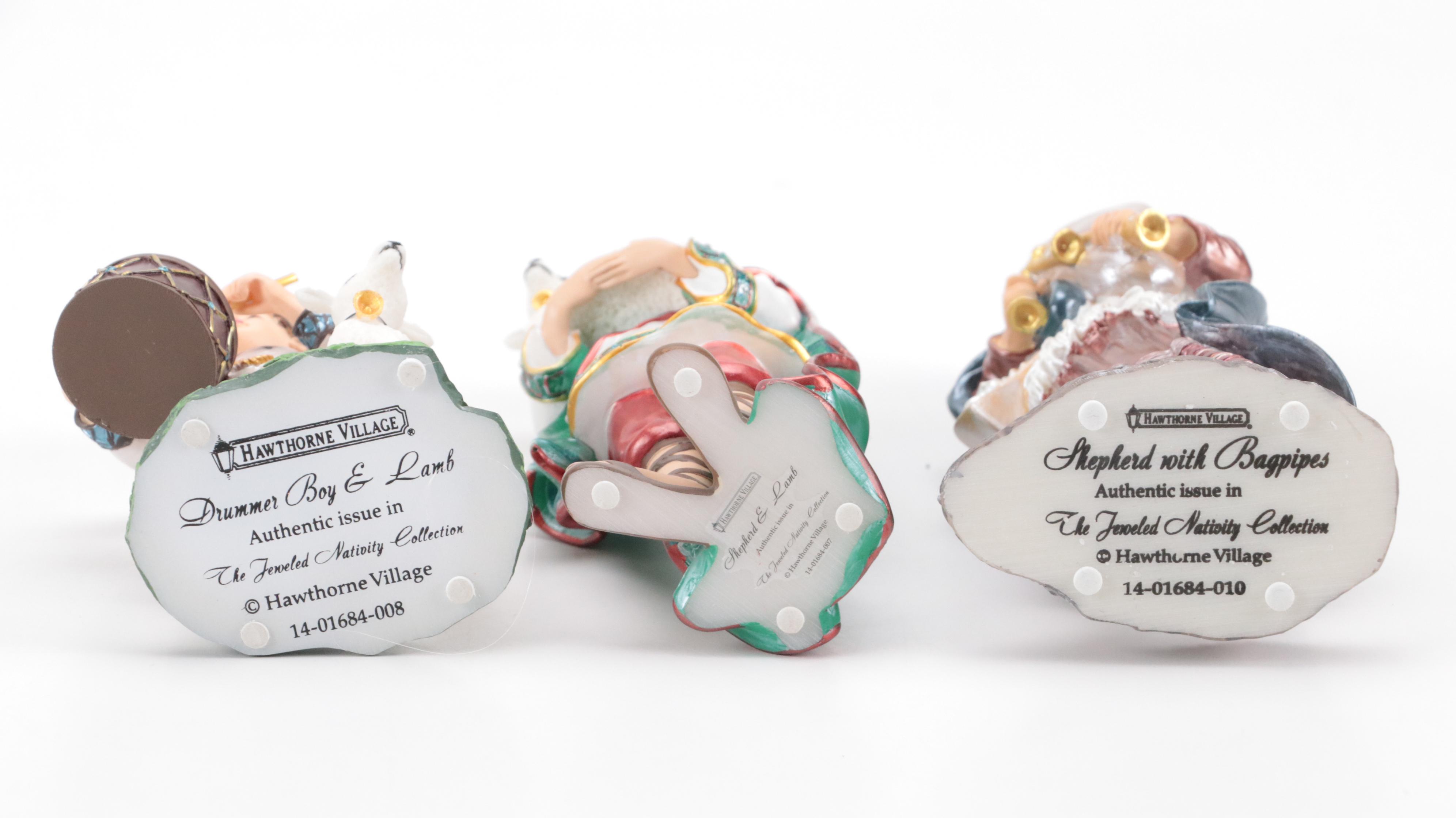 Hawthorne Village Resin "Jeweled Nativity Collection"