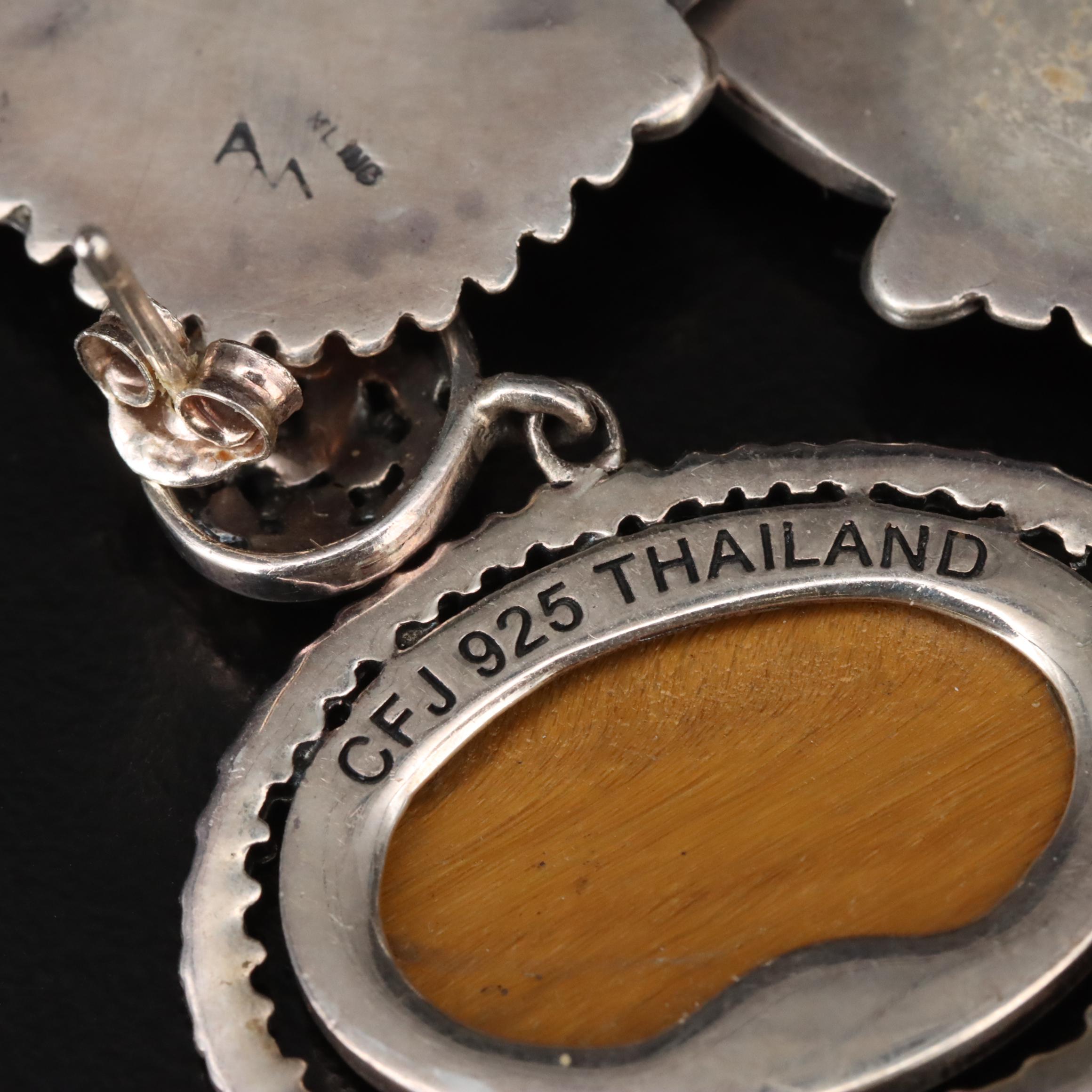 Sterling Earrings Including Angeline Miller Navajo Diné with Sodalite,Turquoise