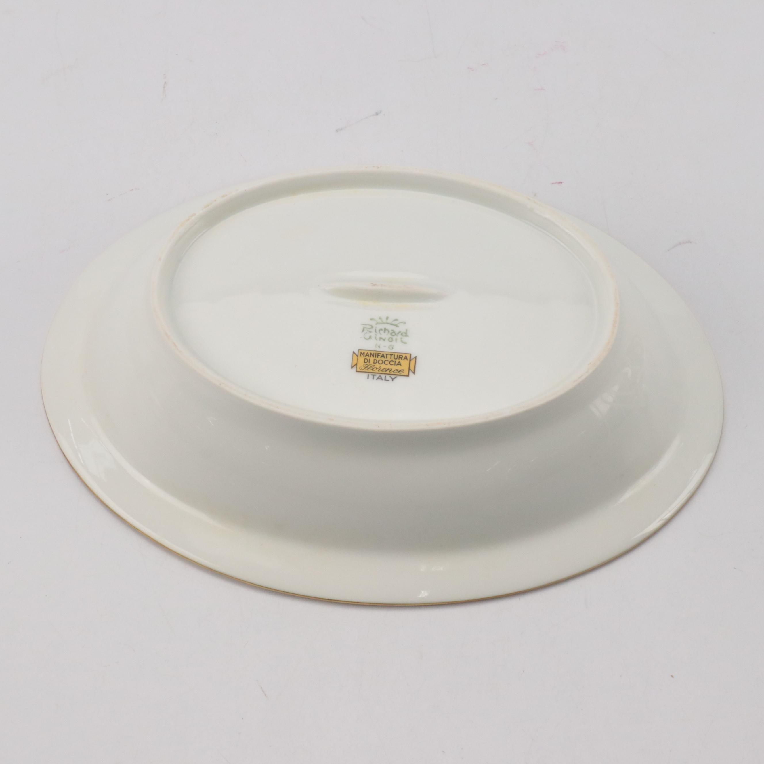 Ralph Lauren "Tangier, Leopard and Martini Bear" Plates with Richard Ginori Bowl