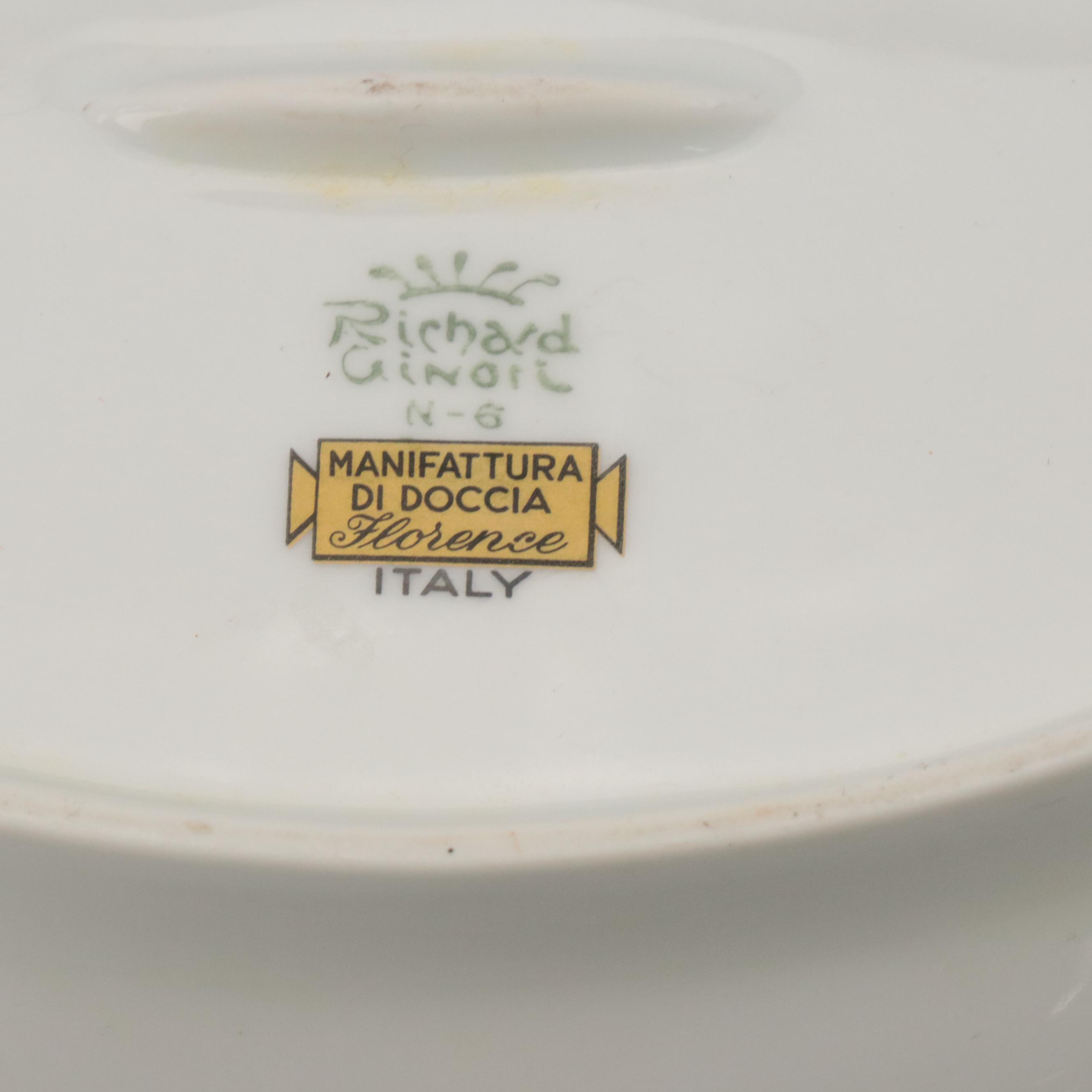 Ralph Lauren "Tangier, Leopard and Martini Bear" Plates with Richard Ginori Bowl