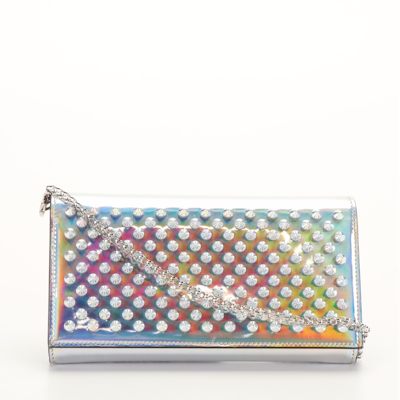 Christian Louboutin Panettone Spike Irridescent Wallet On A Chain