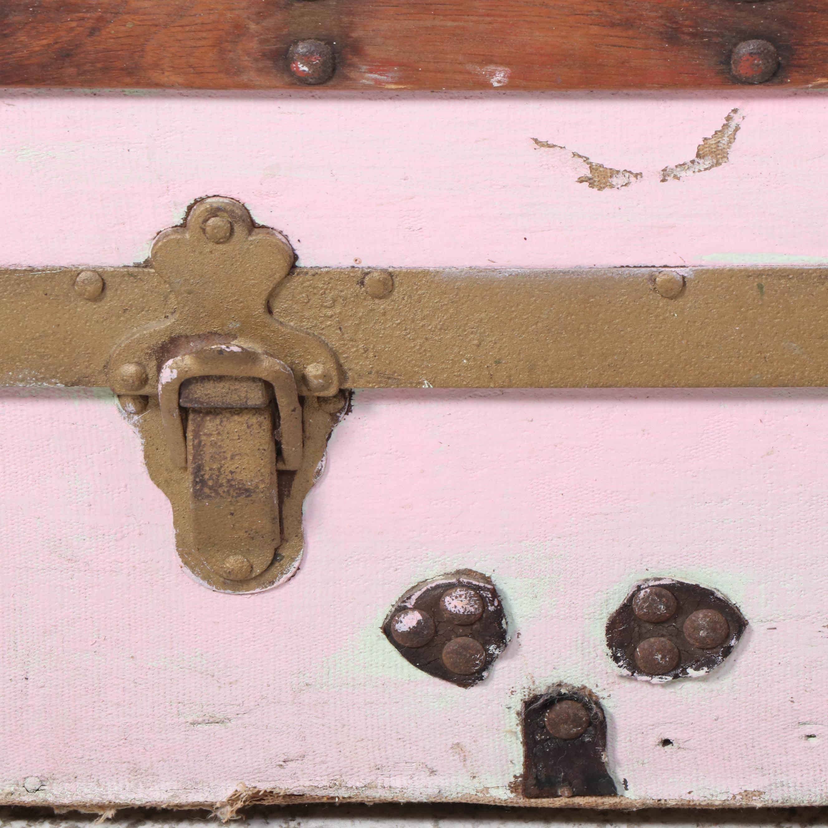 Victorian Painted Dresser Trunk, Late 19th/ Early 20th Century