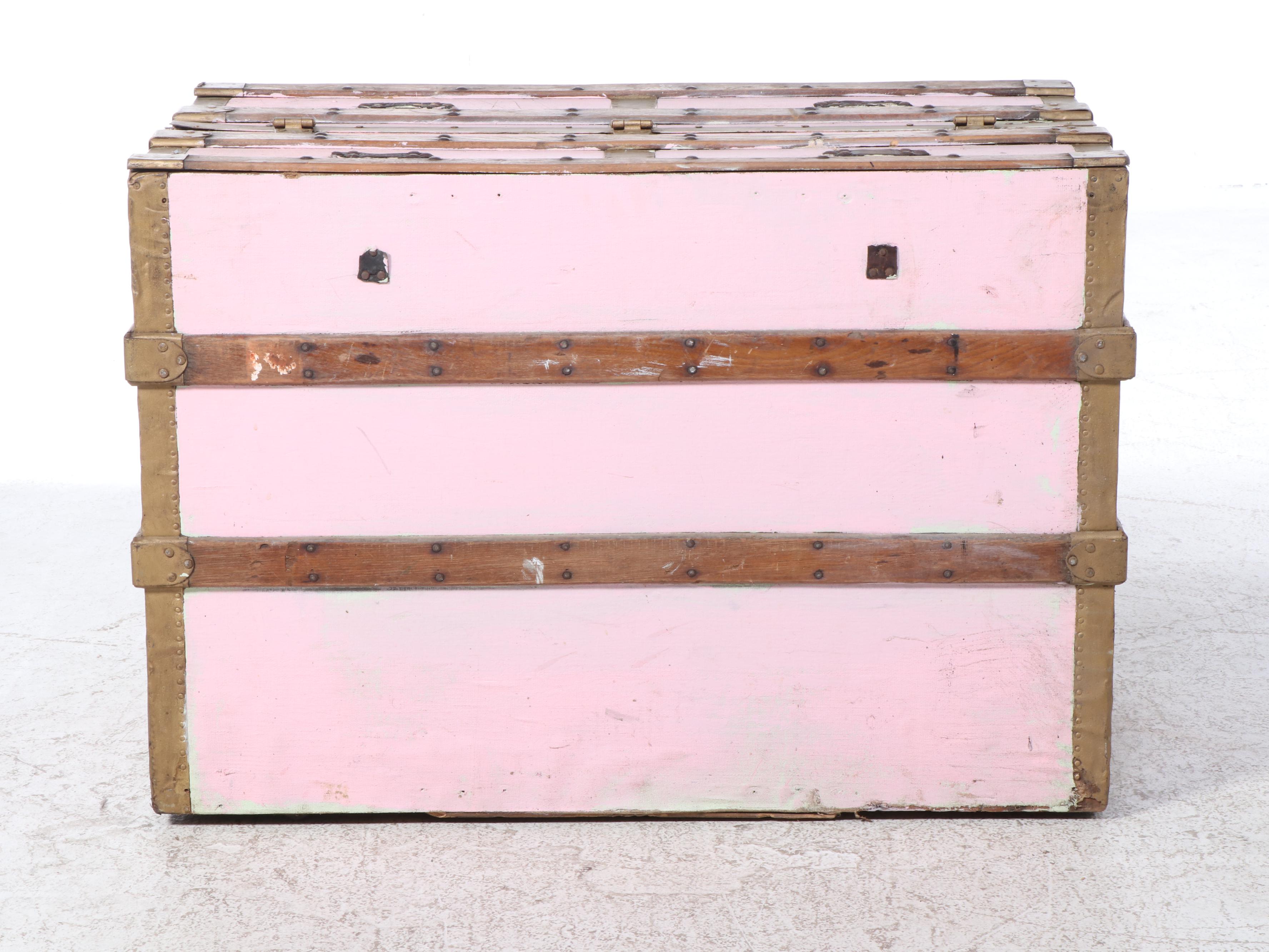 Victorian Painted Dresser Trunk, Late 19th/ Early 20th Century