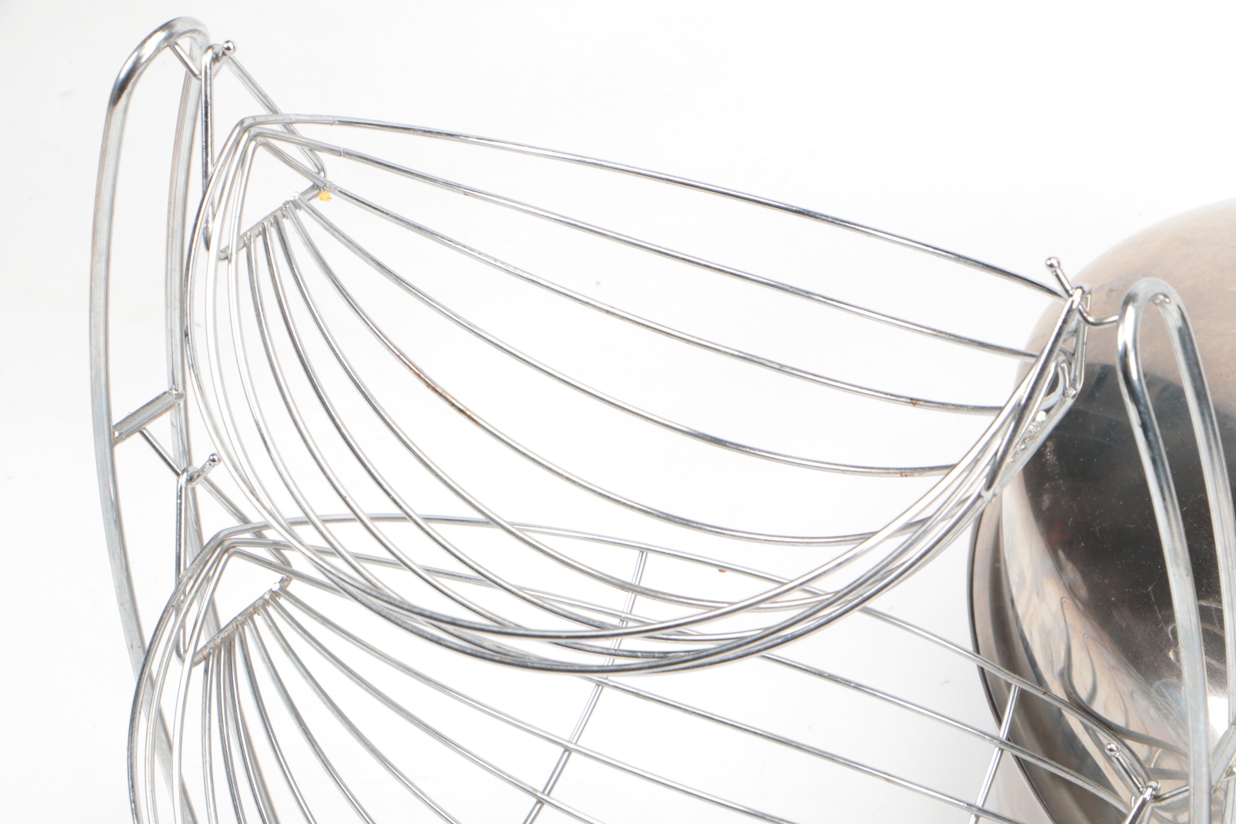 Dansk Roasting Pan and Other Pot with Fruit Basket, Thermos and Canister