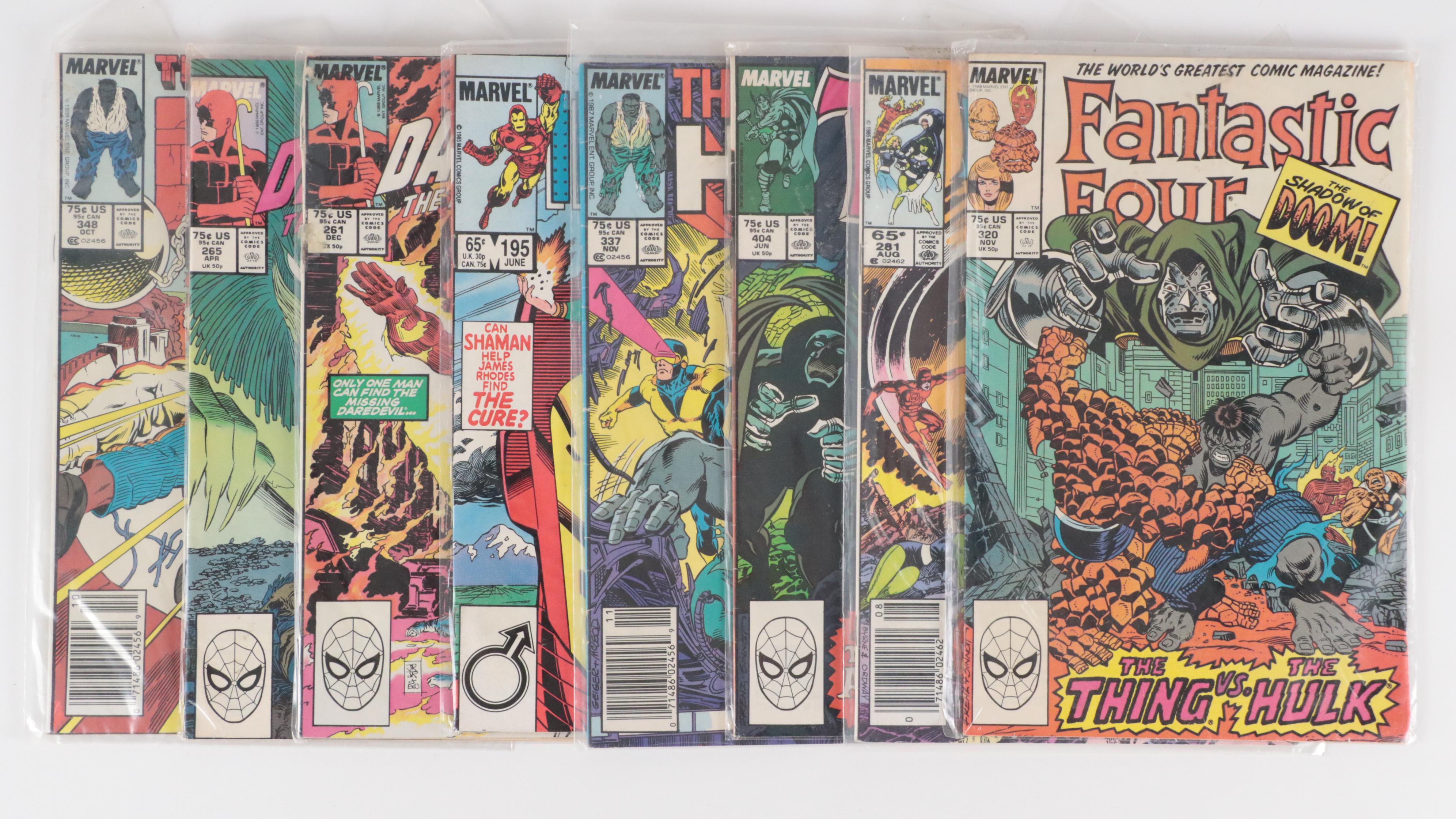 Bronze to Modern Age Comic Books Featuring "Captain America," "Iron Man" &  More