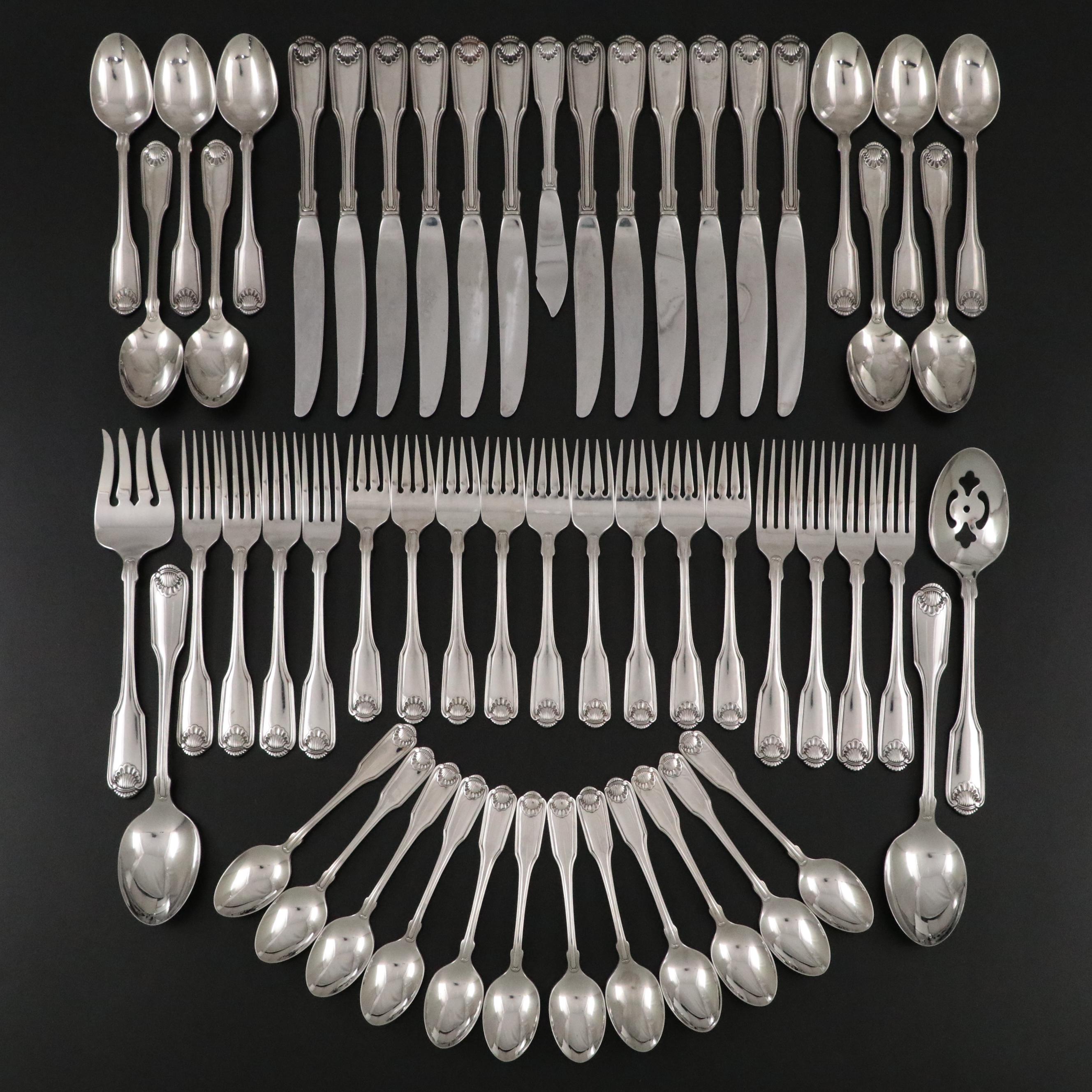 Oneida "Classic Shell" Stainless Steel Flatware