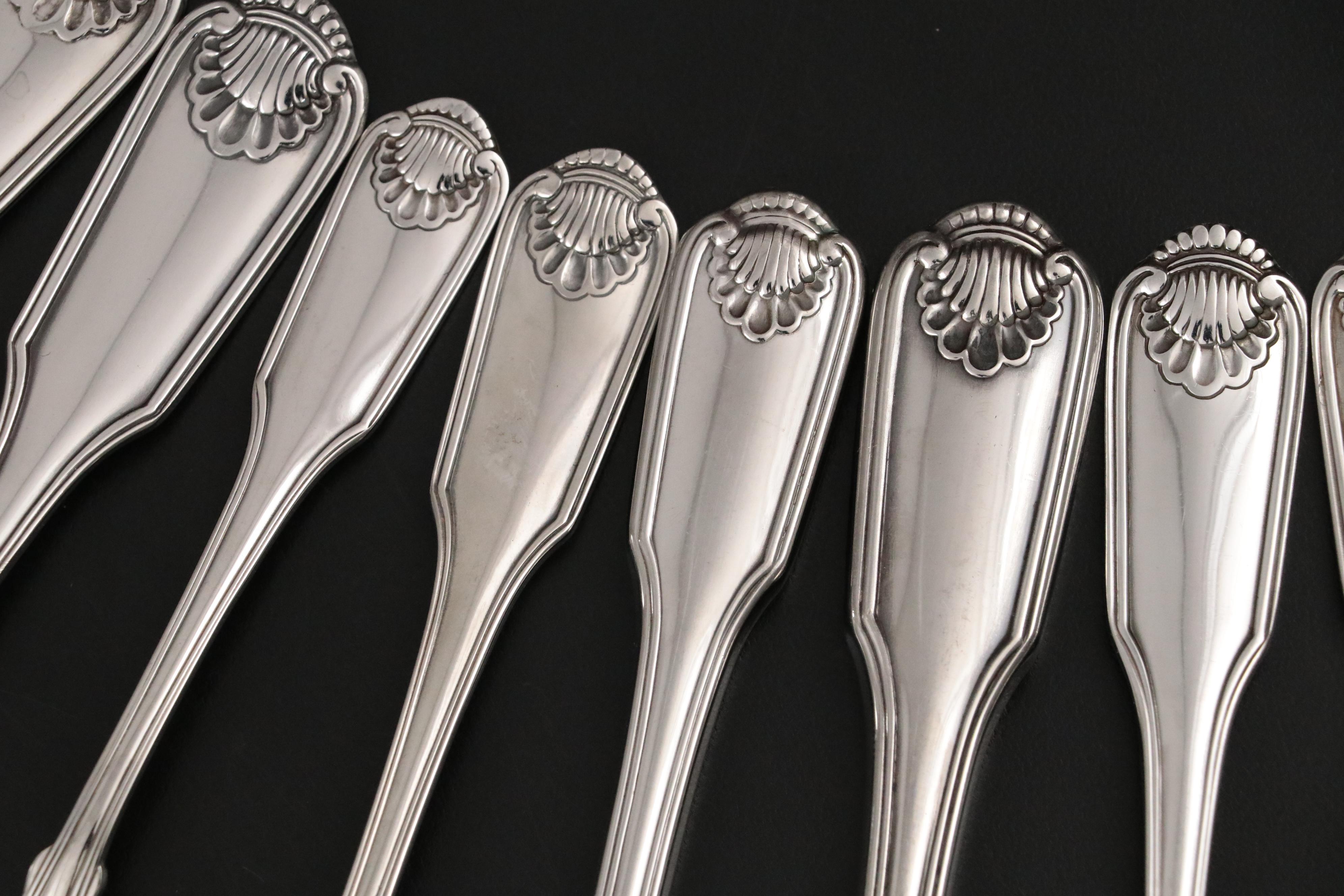 Oneida "Classic Shell" Stainless Steel Flatware