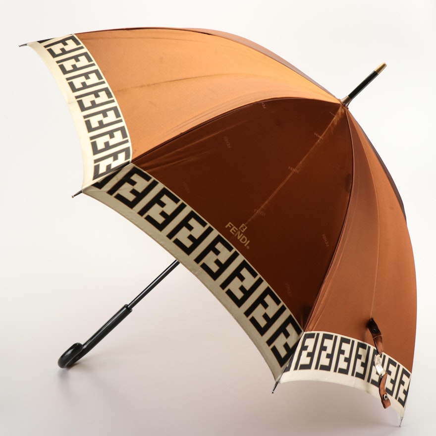 Fendi Zucca Logo Pattern Umbrella