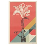 Shepard Fairey Offset Lithograph "AR-15 Lily," 2024