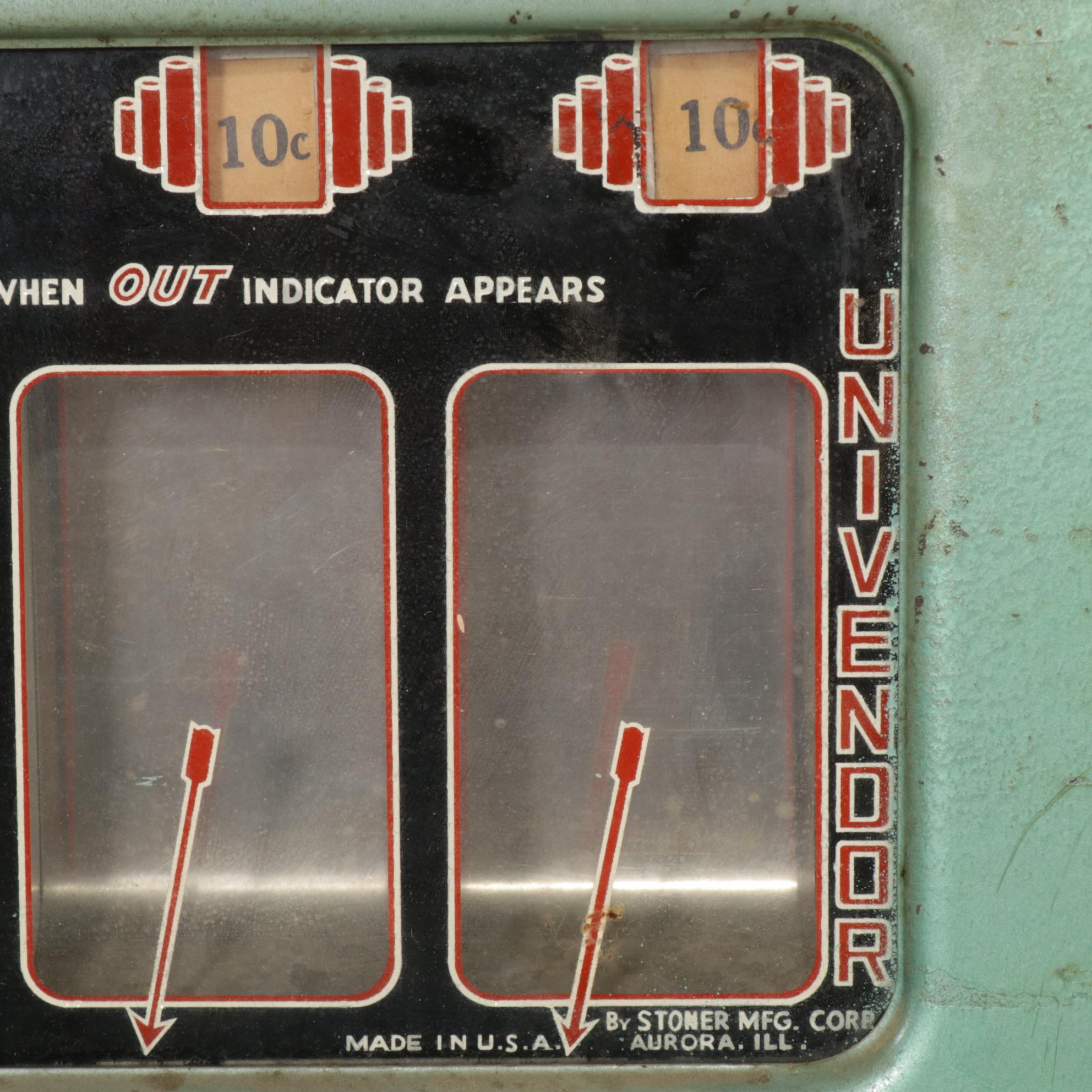Hooffstetter Bros. Coin Operated Cigarette Vending Machine, Mid-20th Century