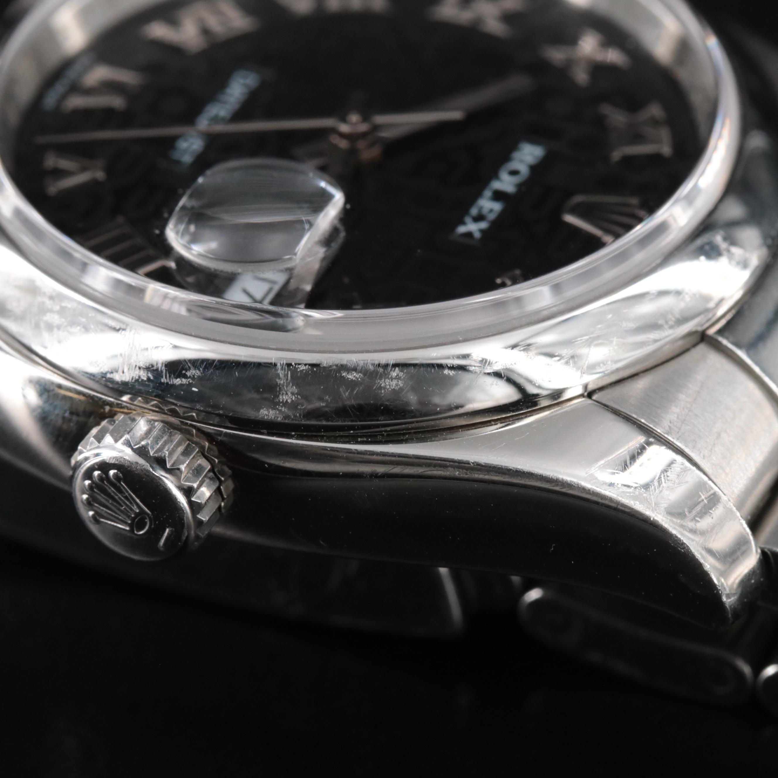 2008 Rolex Datejust Black Jubilee Dial Automatic Watch