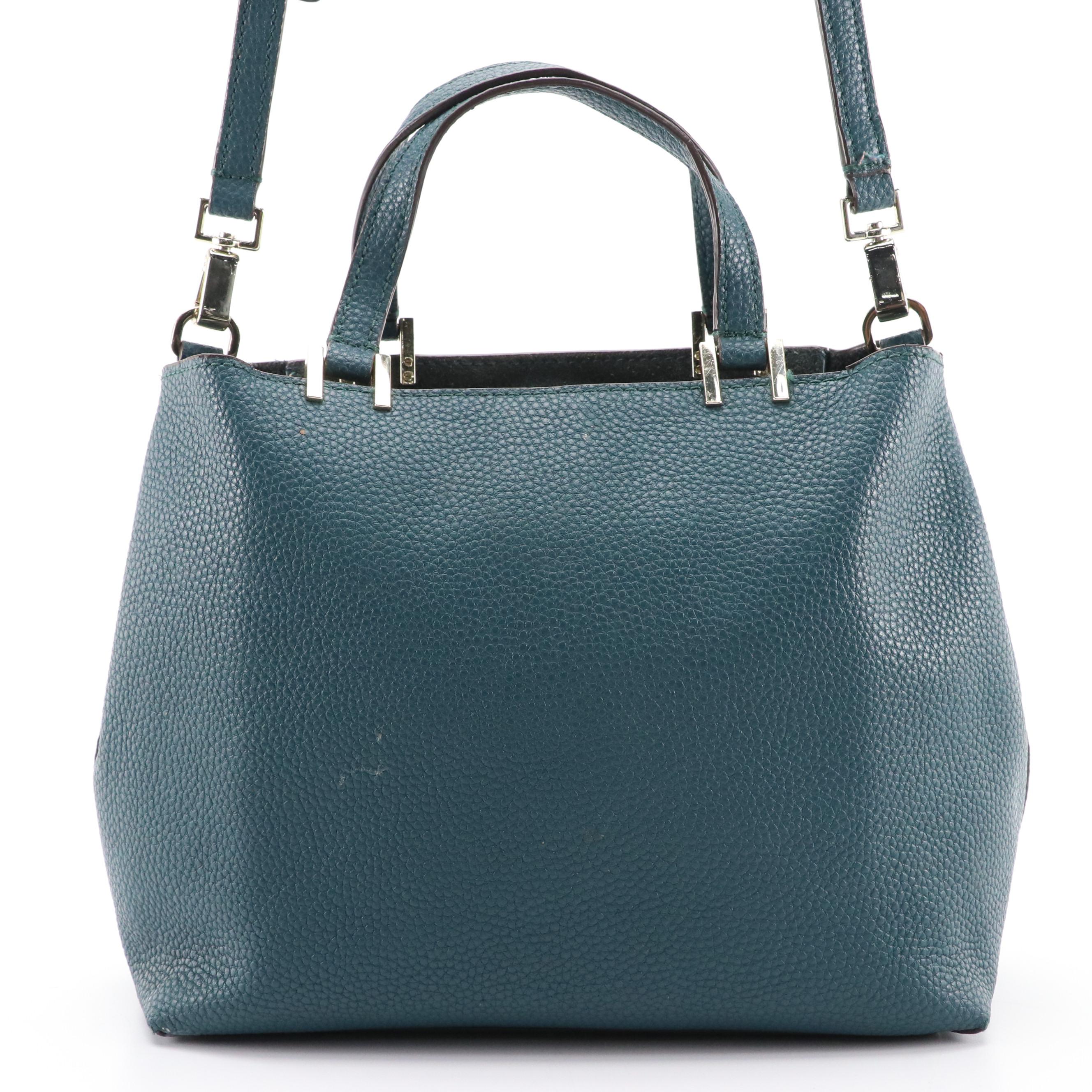 Coach Green Tri-Fold Buckle Wallet & Checkbook Cover, Kate Spade Two-Way Bow Bag