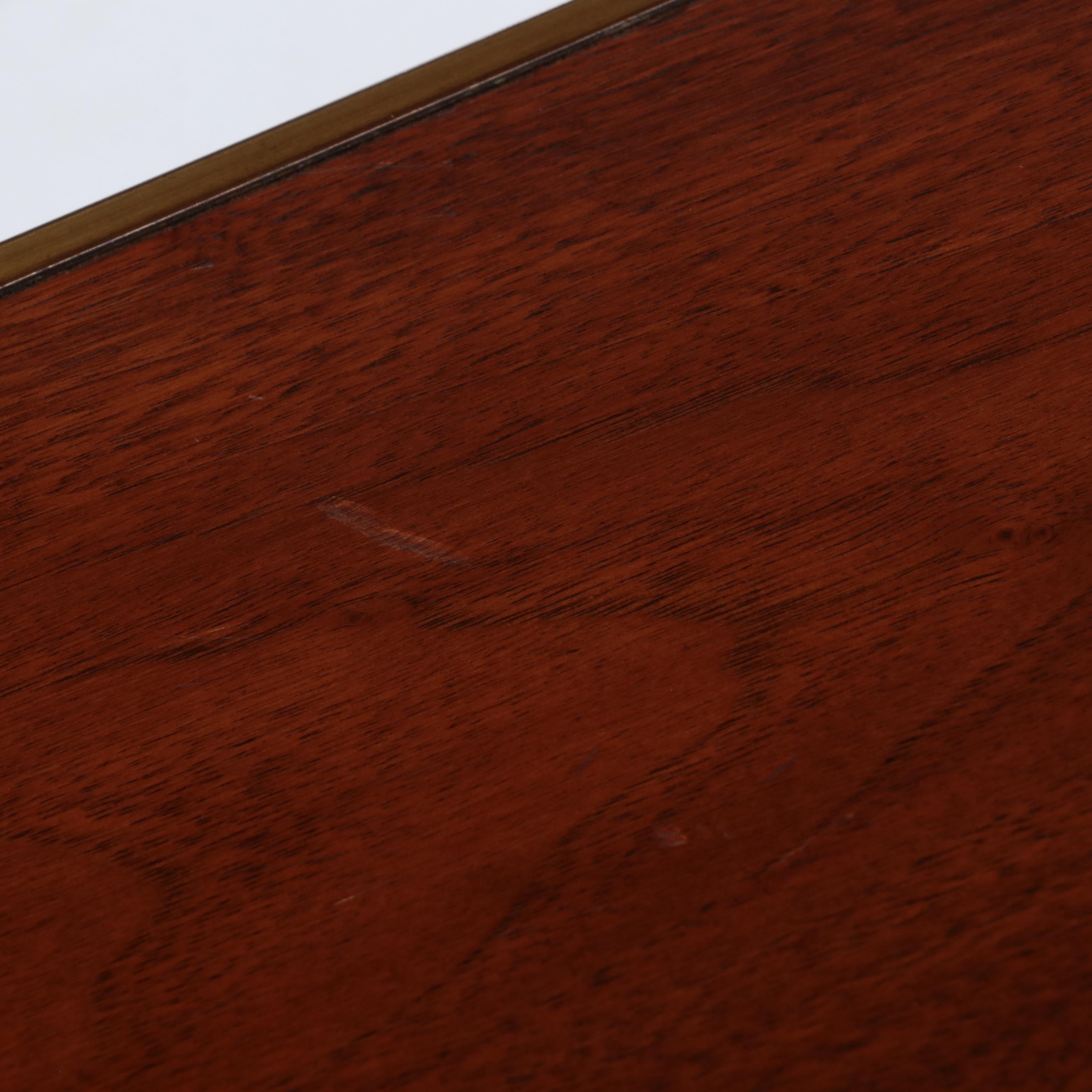 Grand Rapids Furniture Co. Mid Century Modern Walnut and Brass Side Table