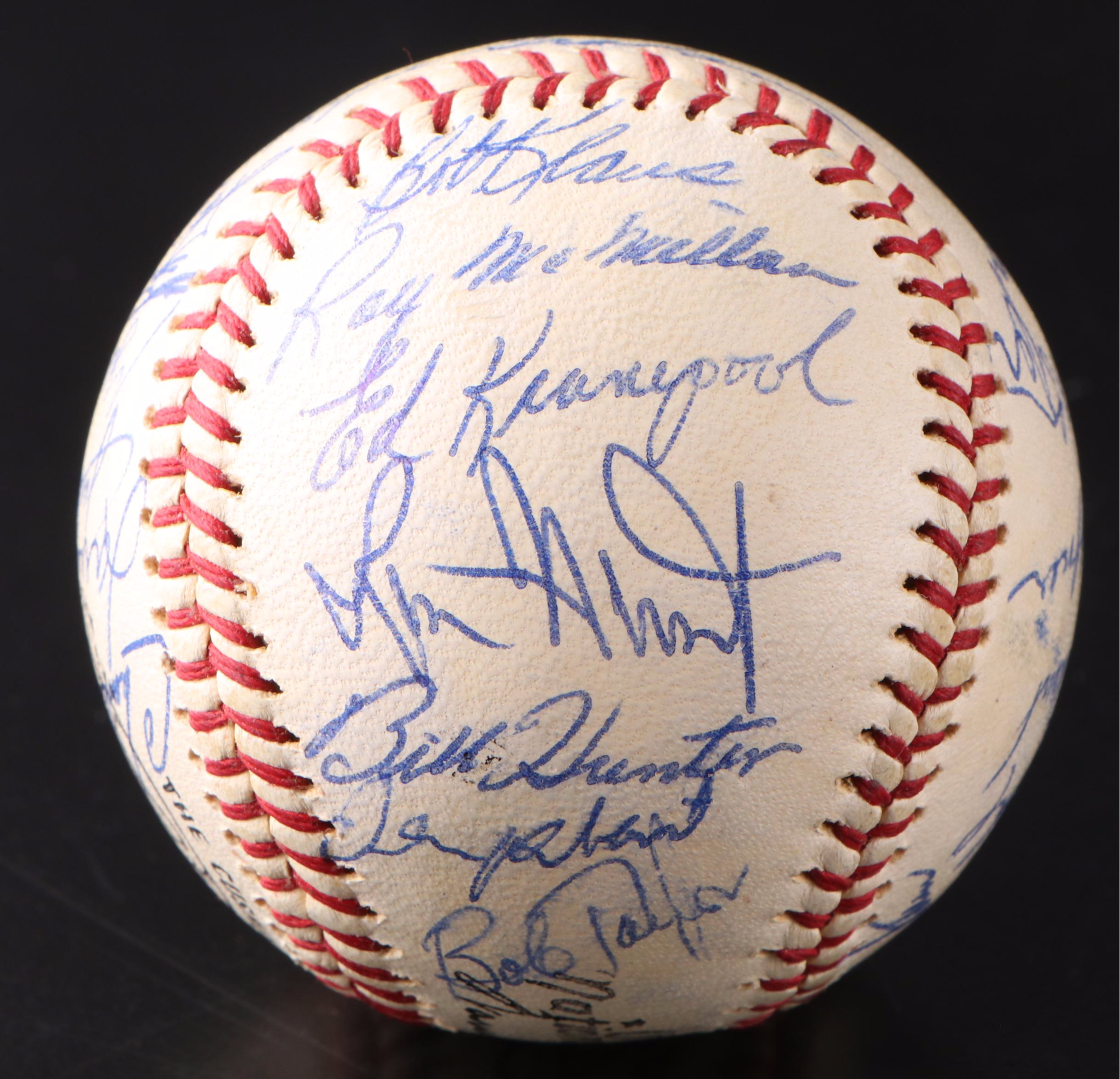 1965 New York Mets Team-Signed Spalding Baseball with Casey Stengel and More