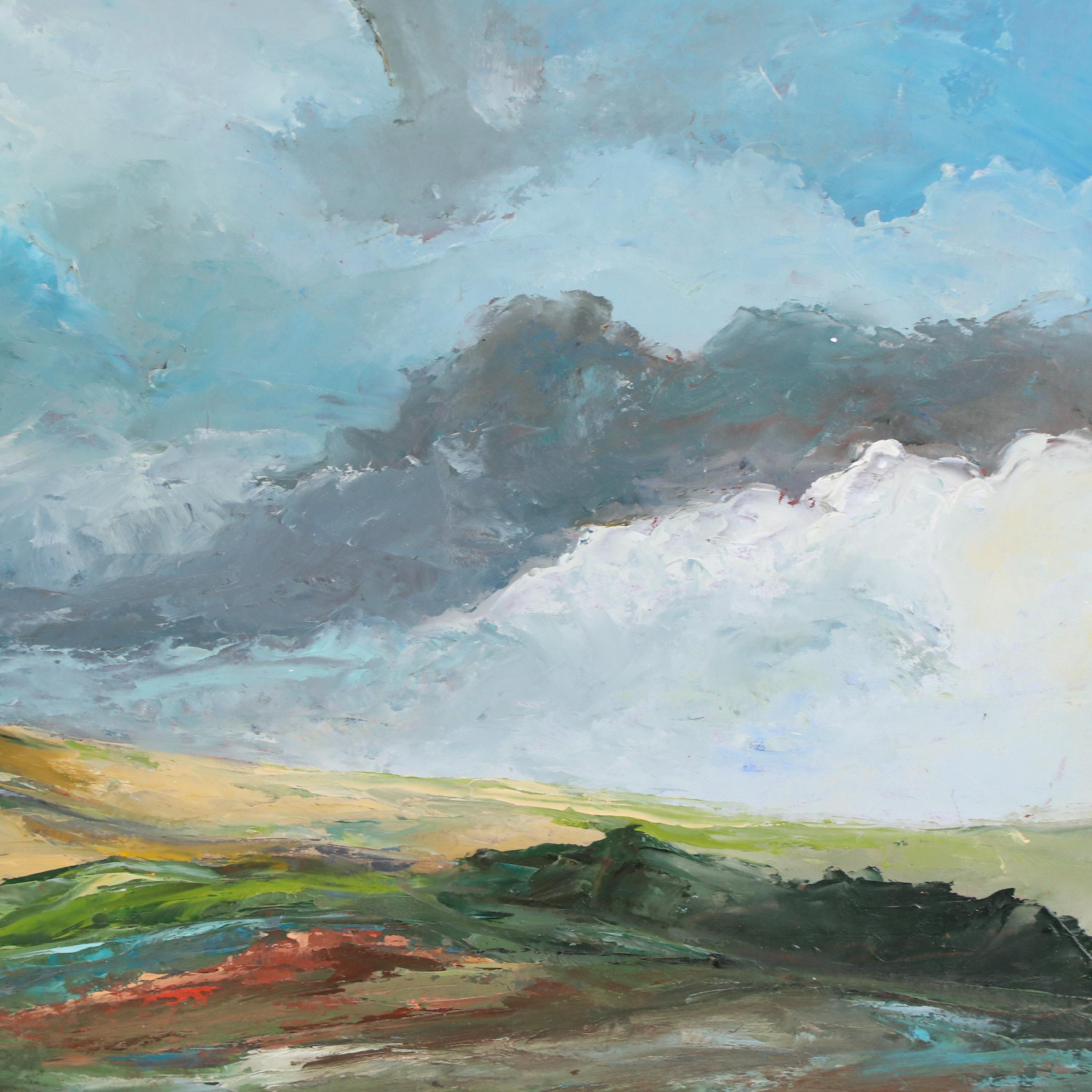 Rebecca Manns Hillside Landscape Oil Painting, 21st Century | EBTH