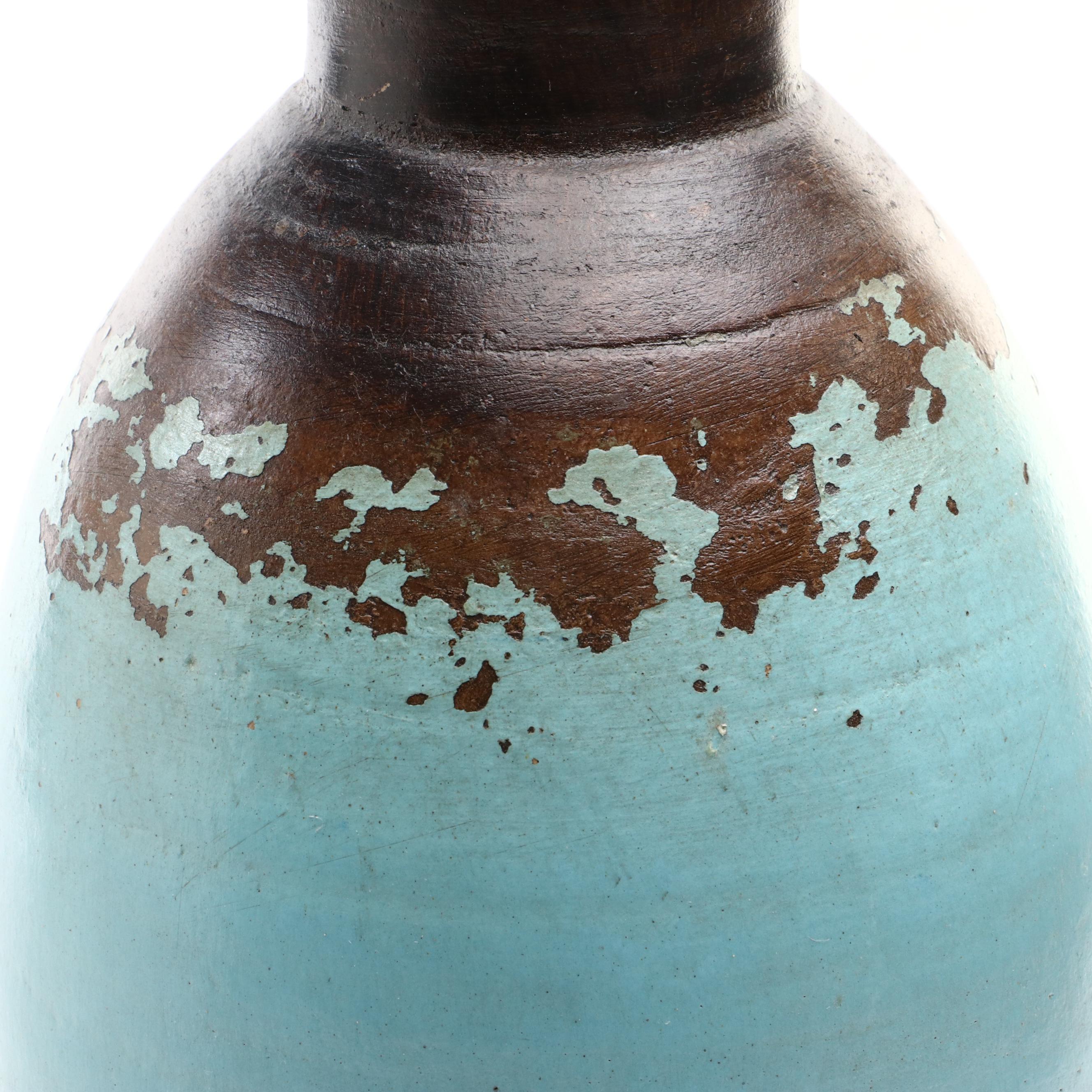 Gradient Glazed Ceramic Floor Vase and Bouquet Vases