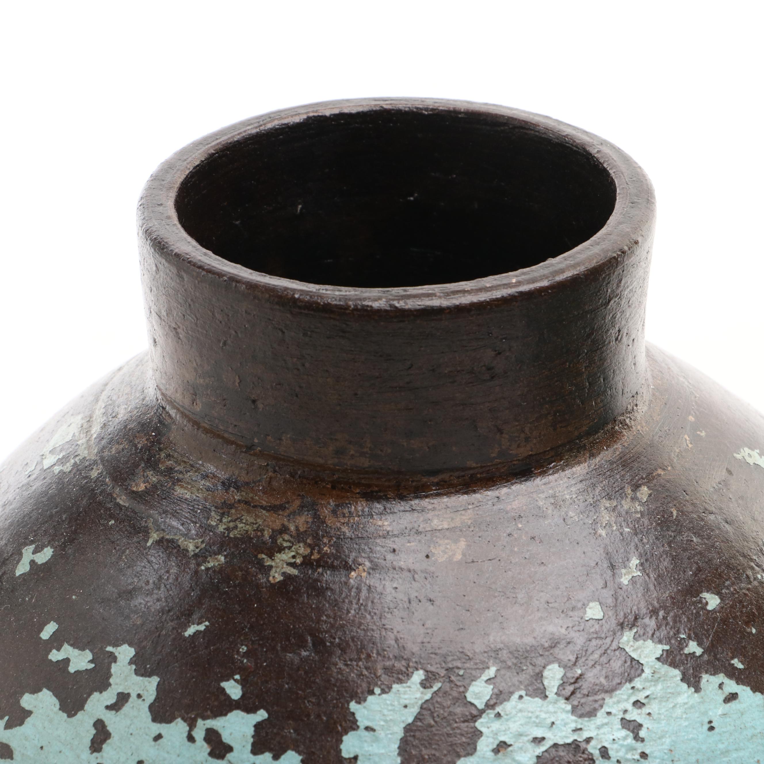 Gradient Glazed Ceramic Floor Vase and Bouquet Vases