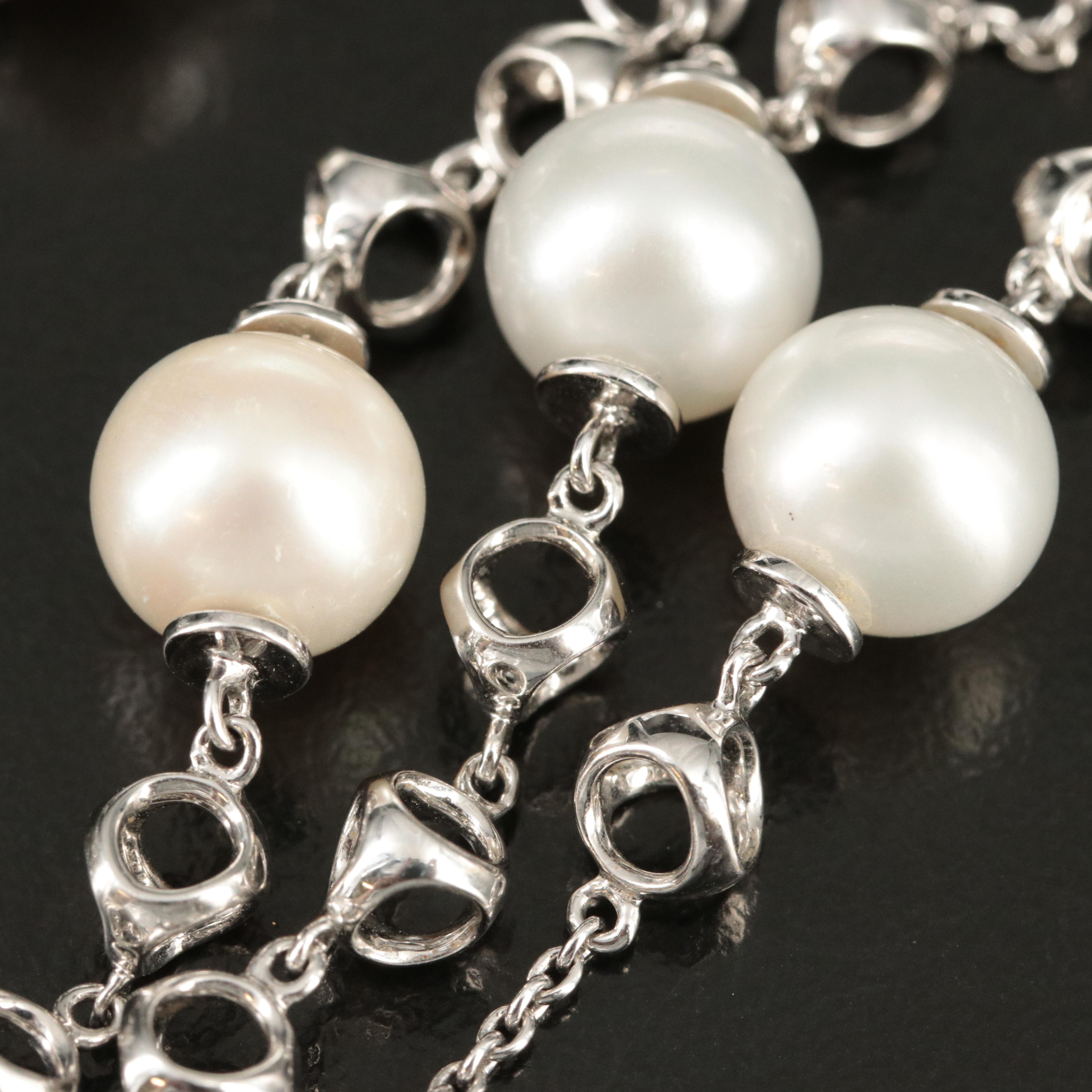 Di Modolo Triada 18K and Pearl Necklace and Bracelet Set