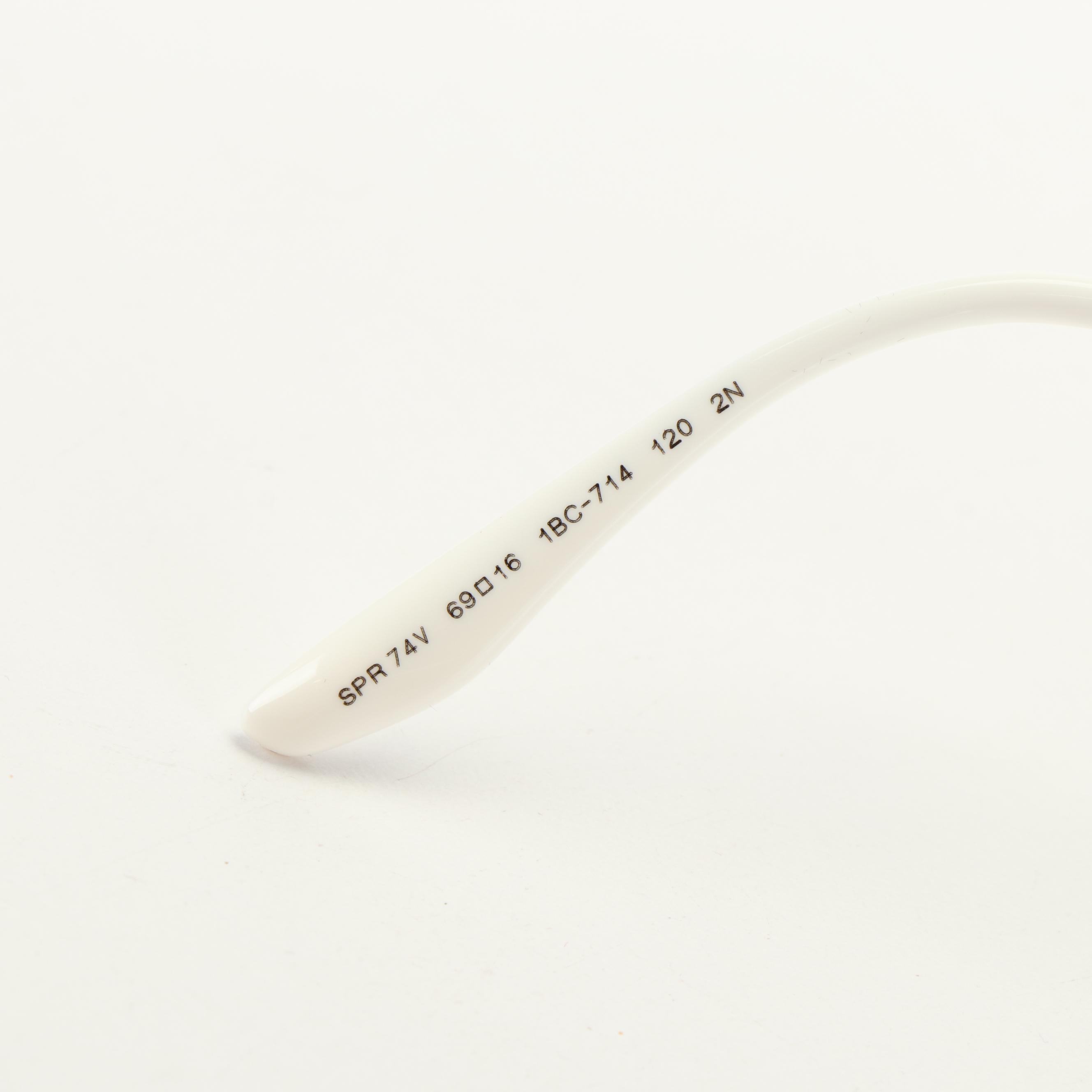 Prada OPR 74VS Silver Butterfly Sunglasses with Case and Box