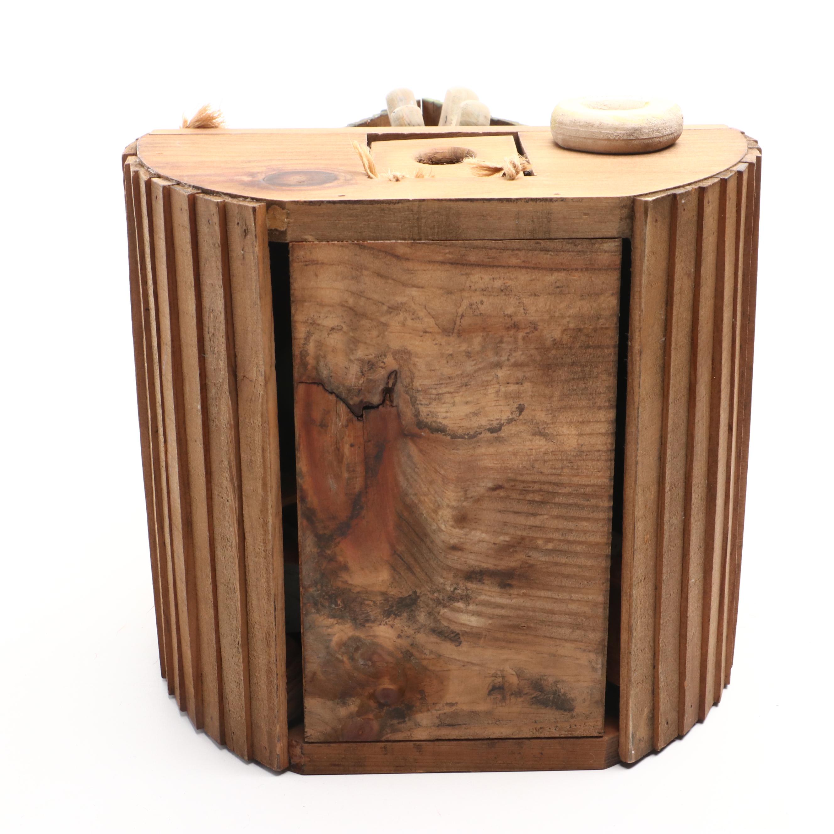 Handcrafted Wooden Noah's Ark and Animals