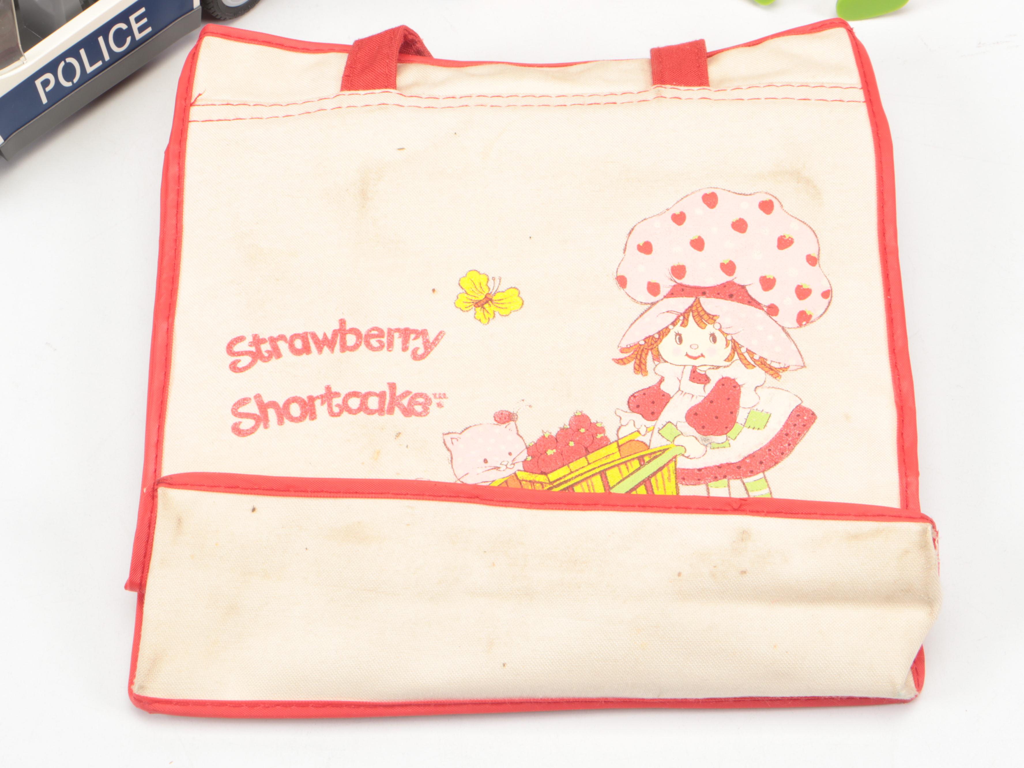 Playmobil Plastic Police Car with Strawberry Shortcake Toys and More